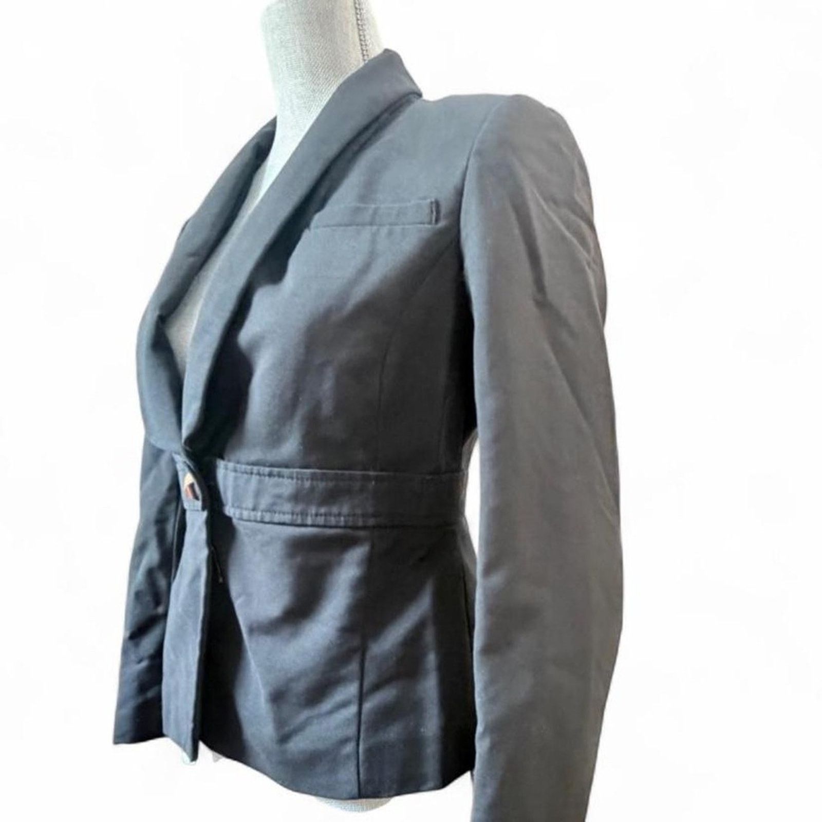 Forever 21 Black tailored blazer fitted jacket size small preppy work Size S / US 4 / IT 40 - 2 Thumbnail