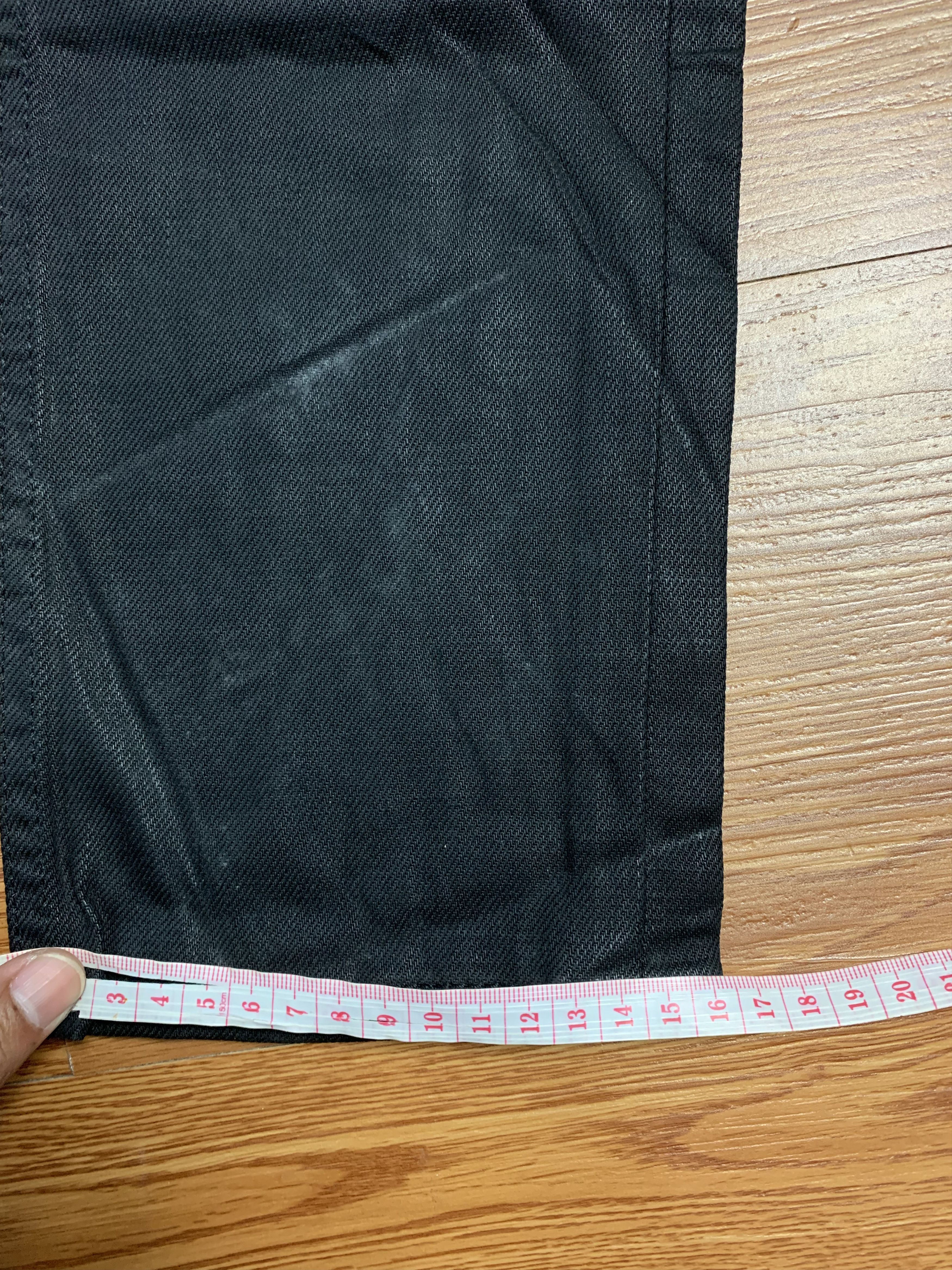 Raf Simons Raf Simons Black Coated Denim Size US 31 - 15 Thumbnail