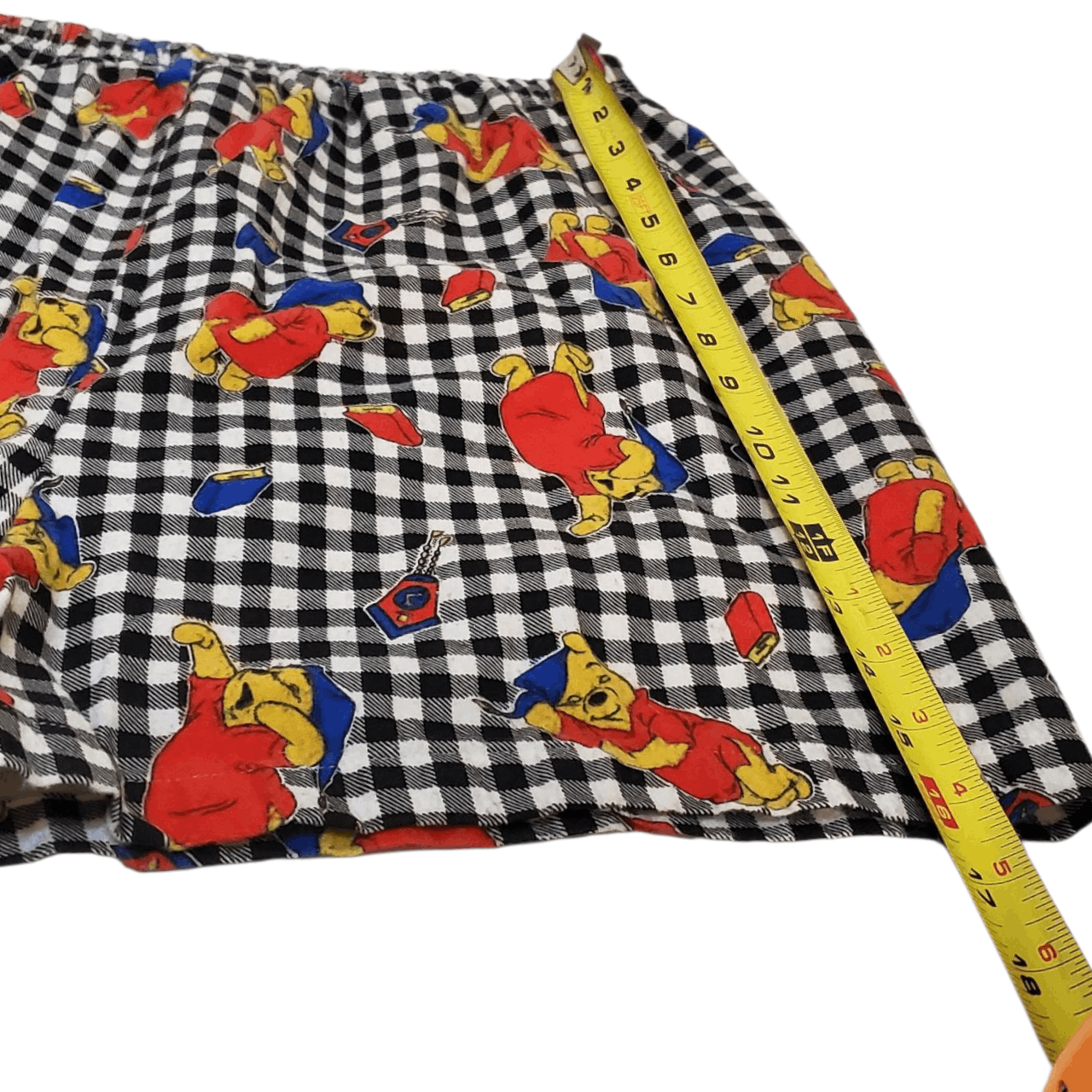 Vintage Y2K Winnie-the-Pooh Gingham Shorts Size US 31 - 4 Thumbnail