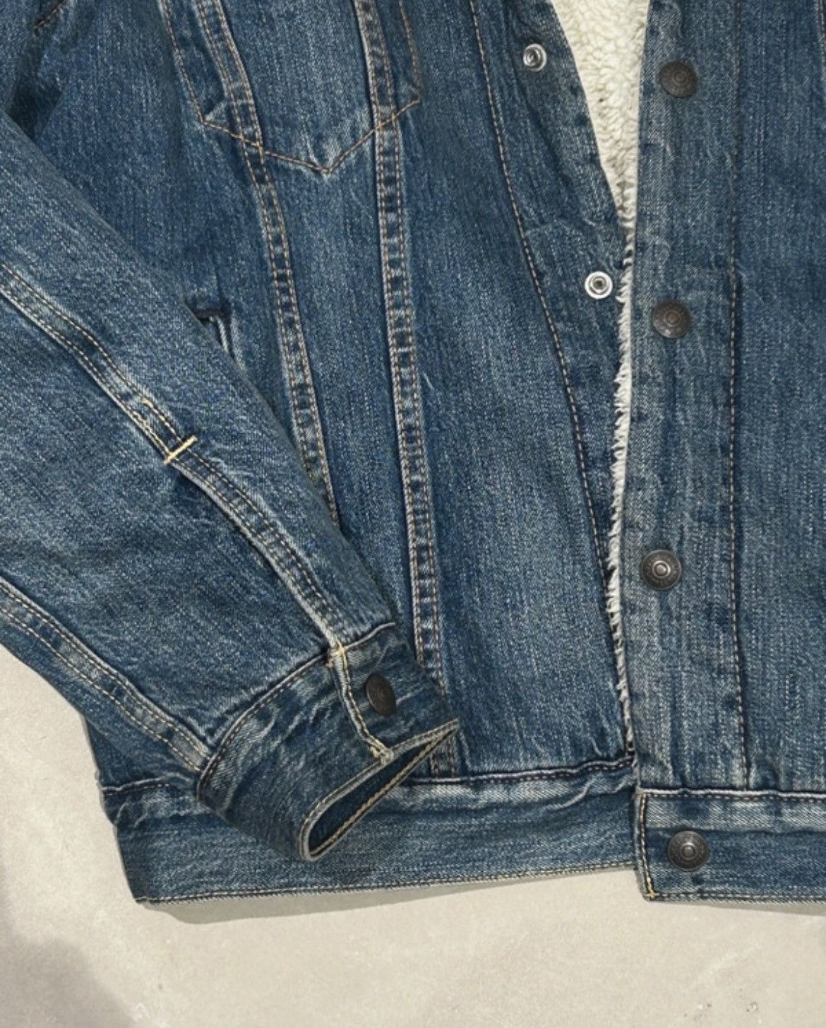 Levi's × Vintage Levis vintage shepa warm denim 90’S jacket Size US M / EU 48-50 / 2 - 2 Thumbnail
