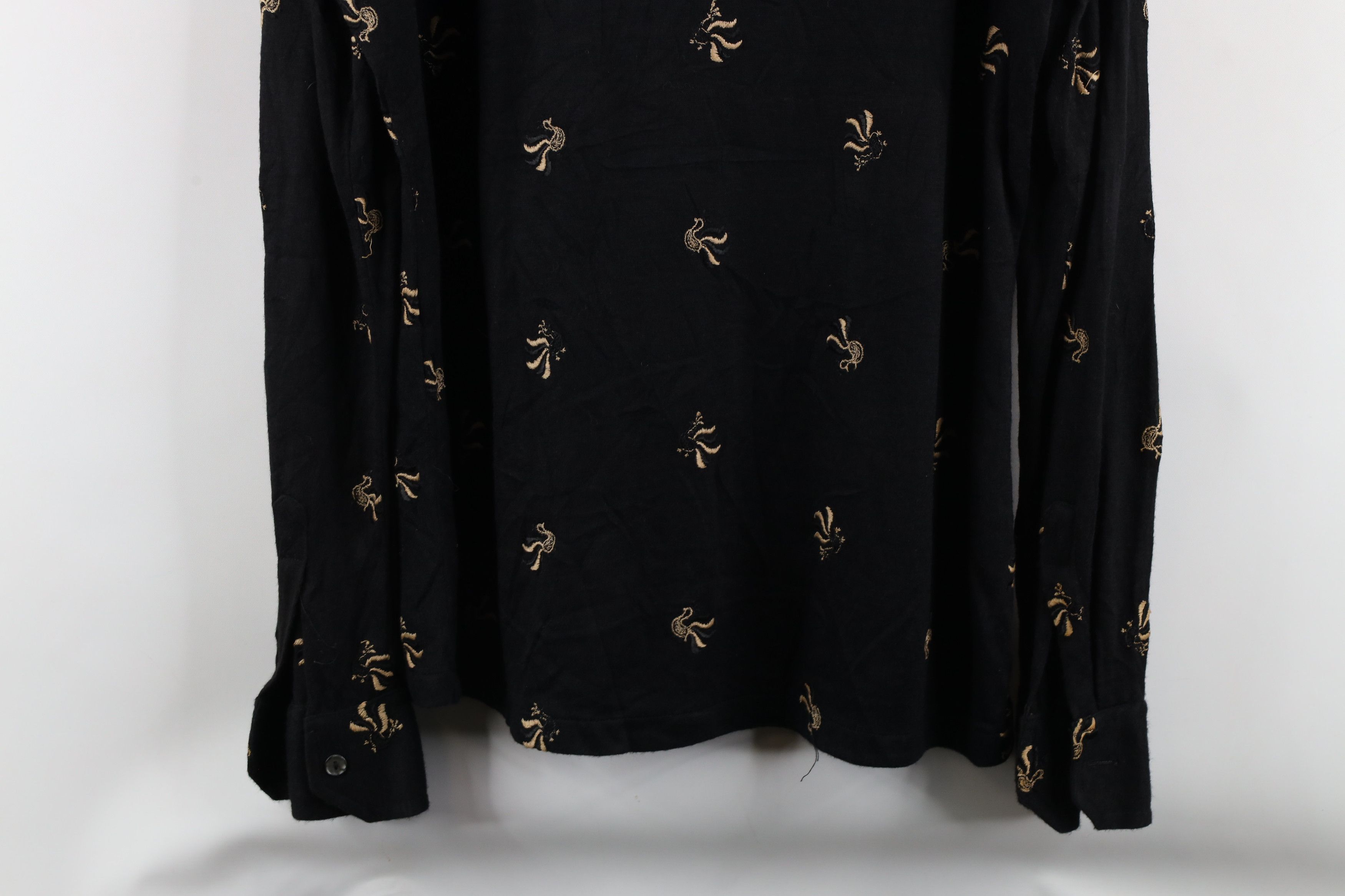 Vintage Vintage 70s Streetwear Rooster All Over Print Button Shirt Size US M / EU 48-50 / 2 - 10 Thumbnail