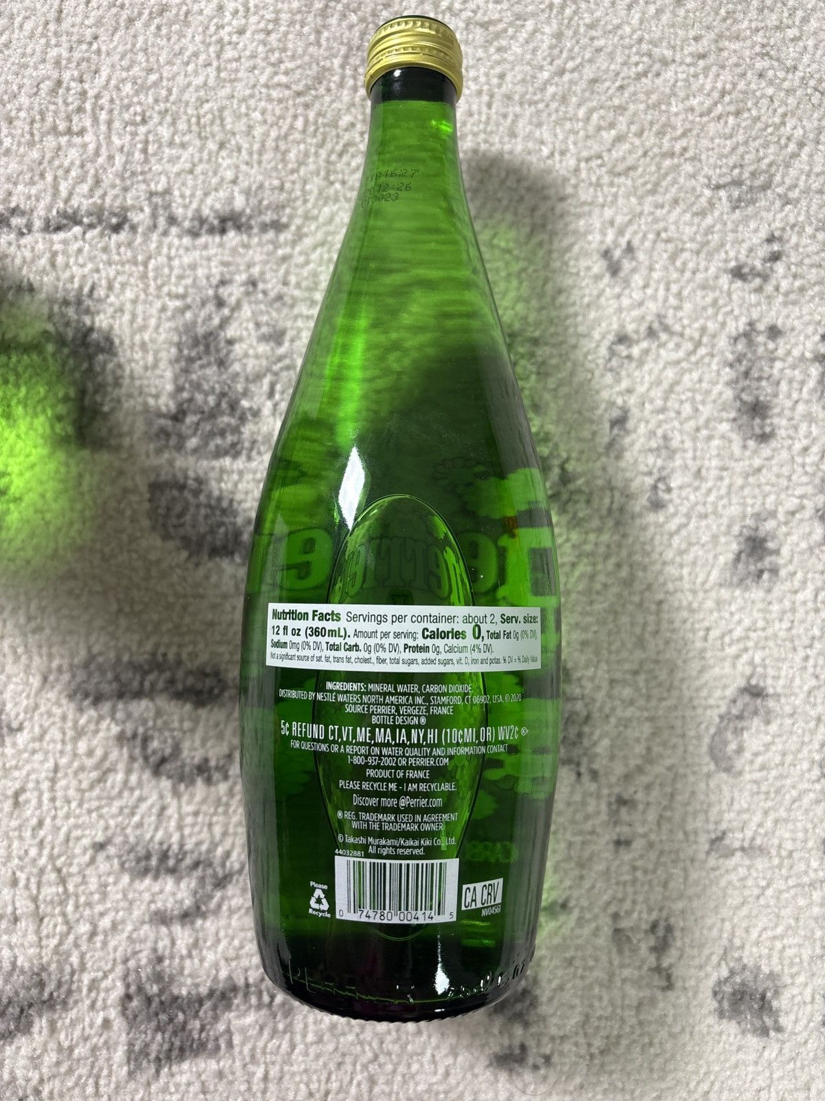 Takashi Murakami TAKASHI MURAKAMI PERRIER SPARKLING WATER GLASS BOTTLE Size ONE SIZE - 3 Thumbnail