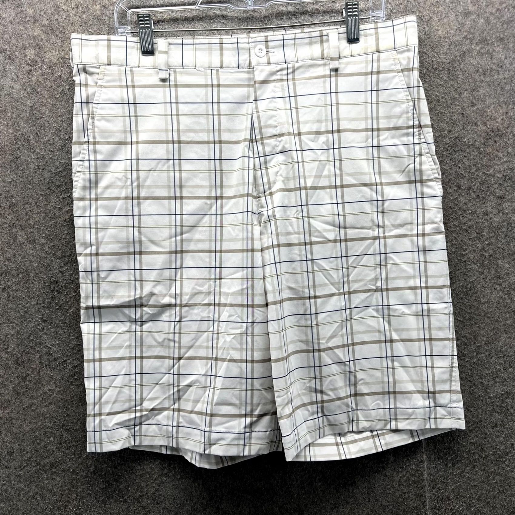 Nike Nike Golf Shorts Mens 34 White Plaid Dri-FIT Stretch Inseam 11 Size US 34 / EU 50 - 2 Thumbnail