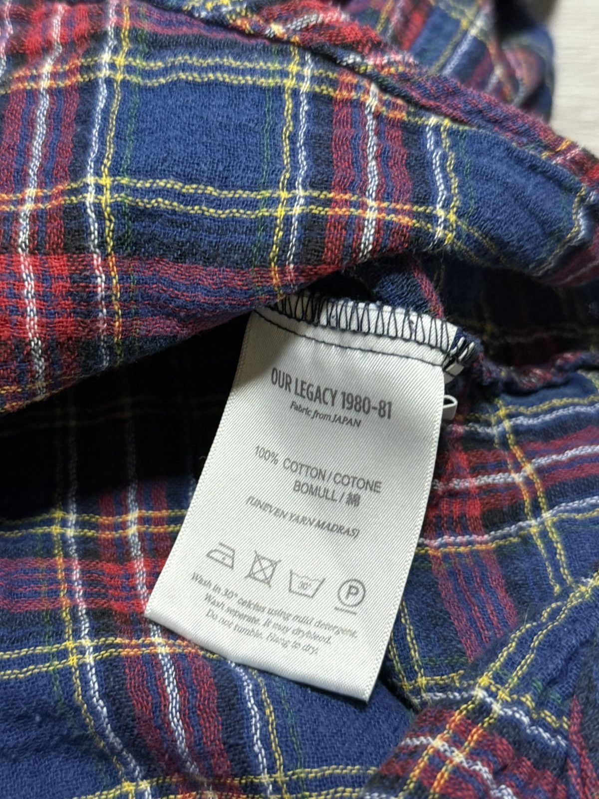 Our Legacy Our Legacy check shirt buttons flannel plaid Size US M / EU 48-50 / 2 - 4 Thumbnail