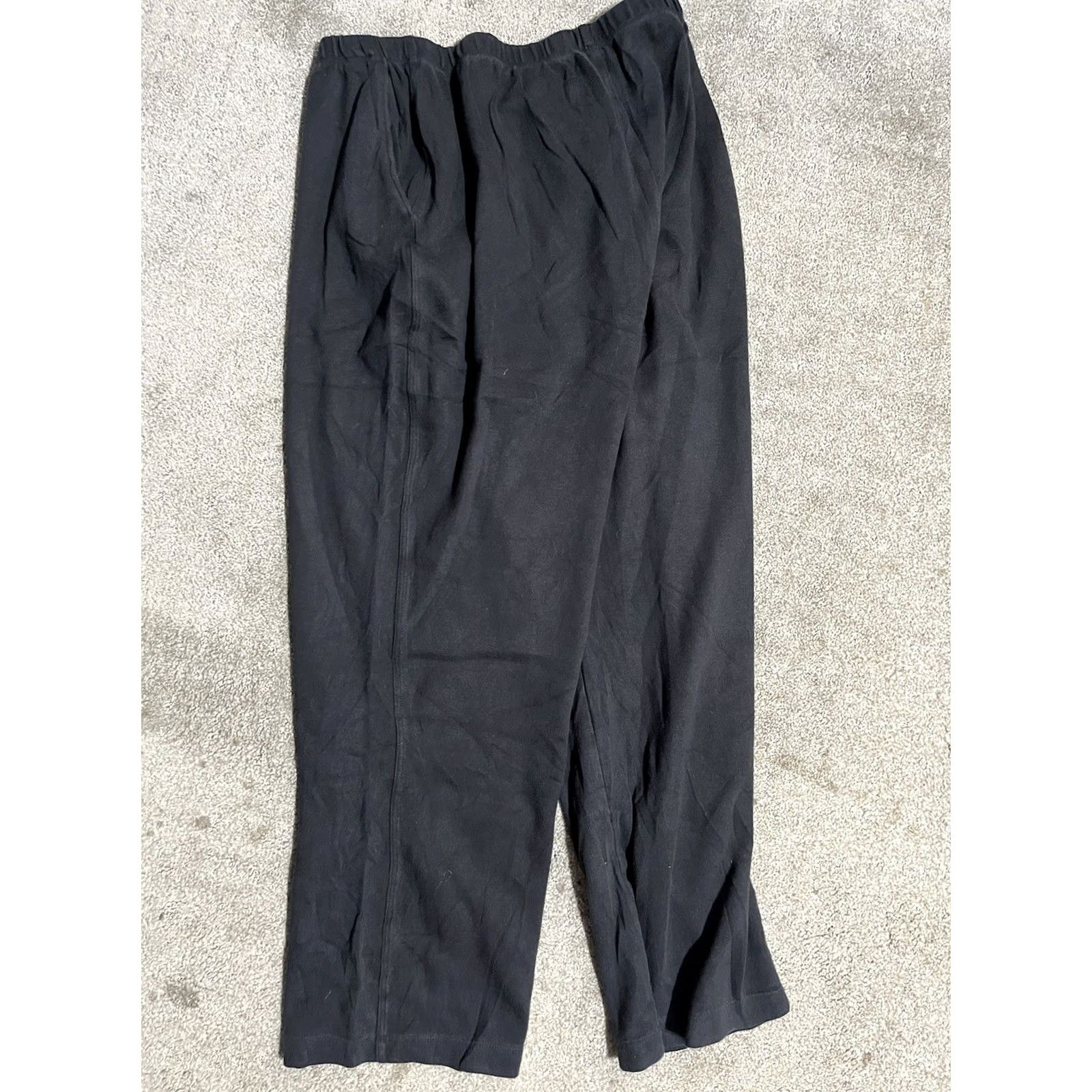 Lands' End Lands' End Women's Black Sport Knit Tapered Leg Pocket Joggers Pant PM M/P Petite Pants Size 32" / US 10 / IT 46 - 3 Thumbnail