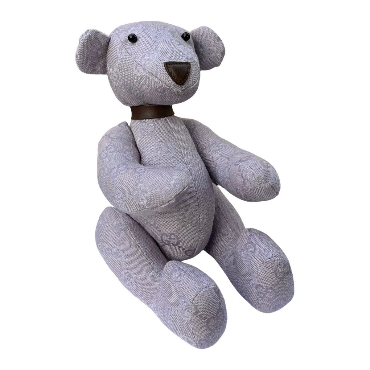 image of Gucci Monogram Teddy Bear in Purple, Men's