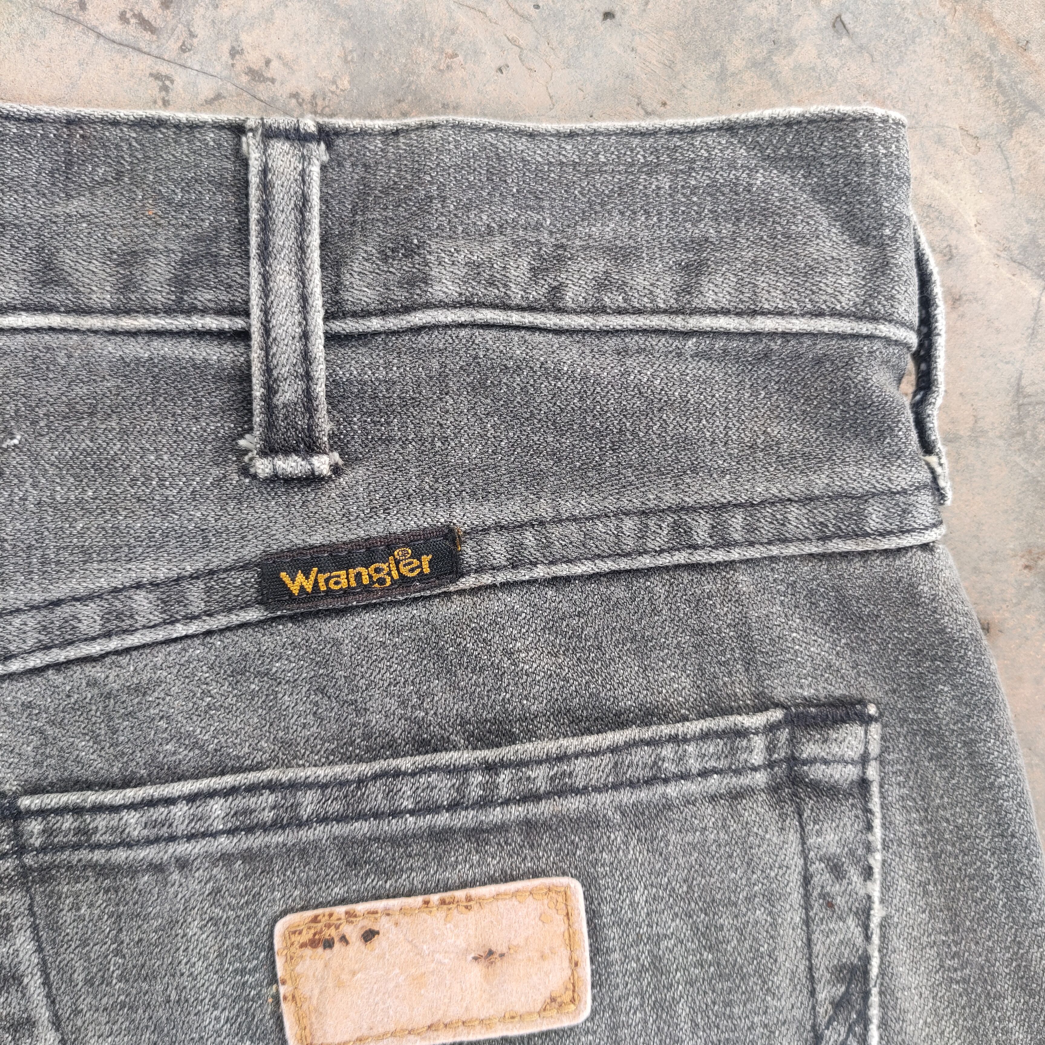 Jean × Vintage × Wrangler VINTAGE WRANGLER FADED BLACK DISTRESSED JEANS DENIM PANTS Size US 33 - 12 Thumbnail