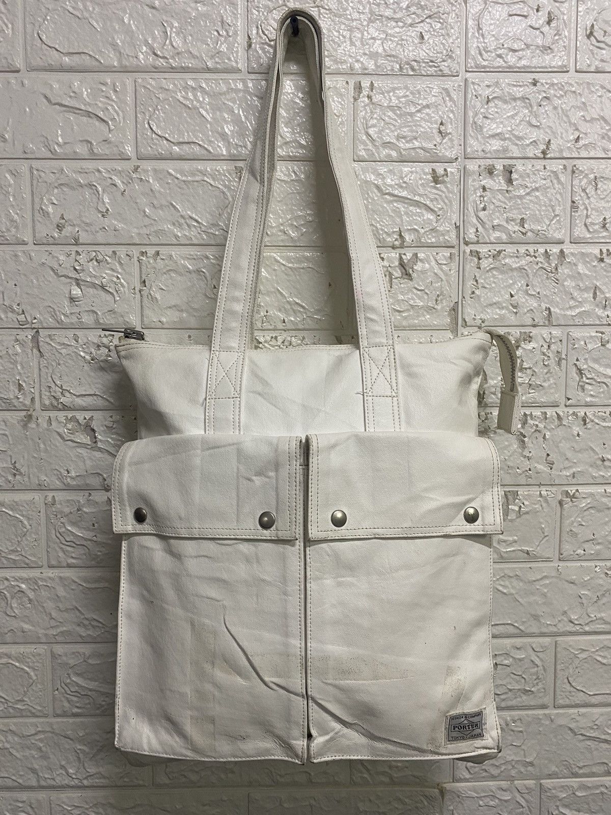 Japanese Brand × Porter Authentic Porter White Tote Shoulder Bag Size ONE SIZE - 25 Thumbnail