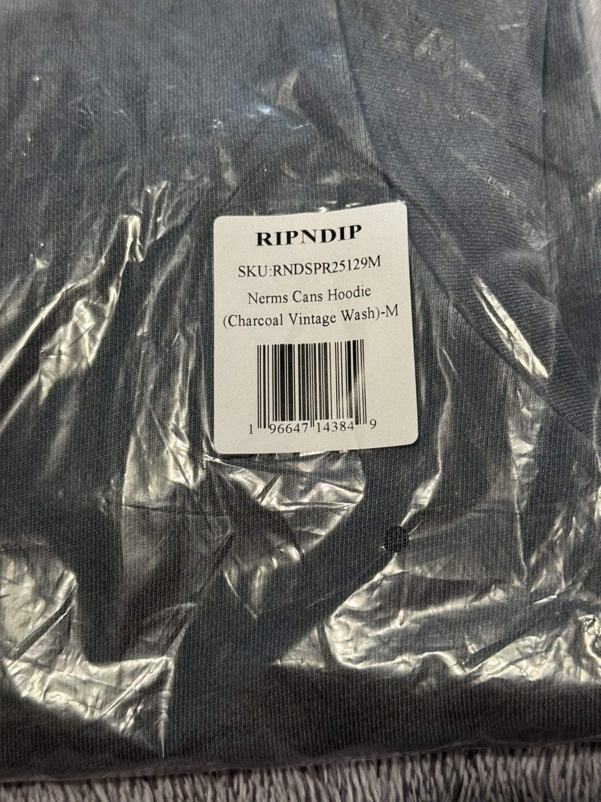 RIPNDIP Ripndip Hoodie Nerm Cans (Charcoal Vintage Wash) Size US M / EU 48-50 / 2 - 4 Thumbnail