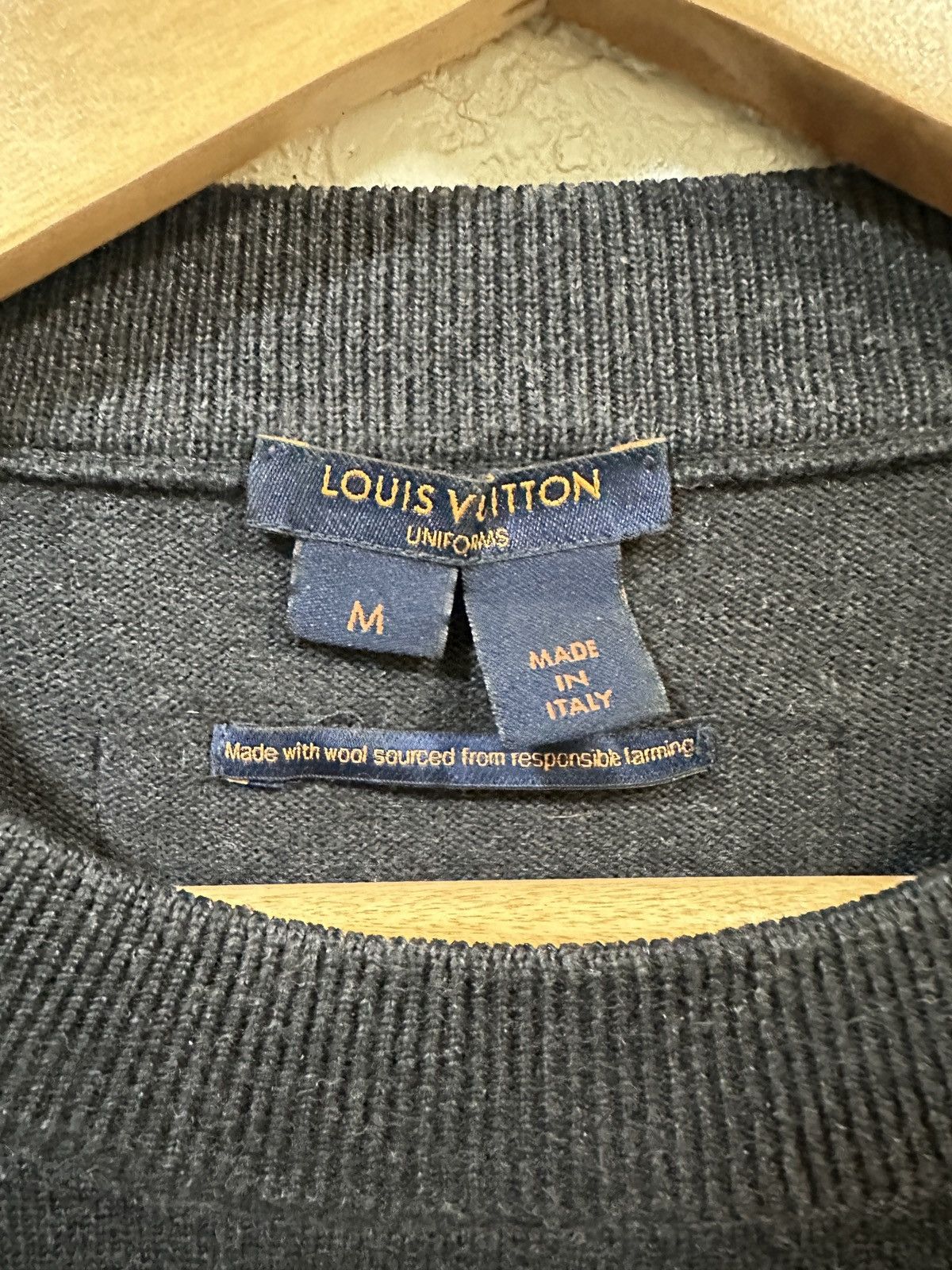 Louis Vuitton Louis Vuitton Charcoal Staff Uniform Sweater Size US M / EU 48-50 / 2 - 3 Thumbnail