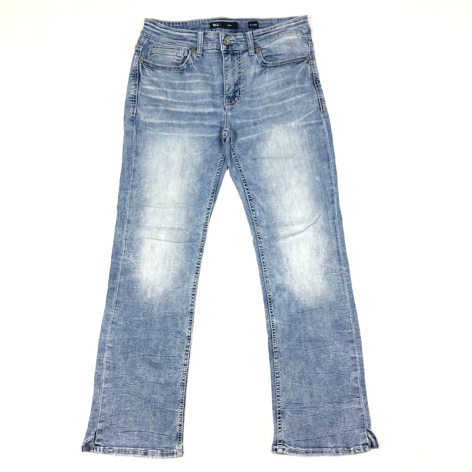 True Religion BKE Aiden Light Wash Denim Jeans Size 31x30 B7 Size US 31 - 1 Thumbnail