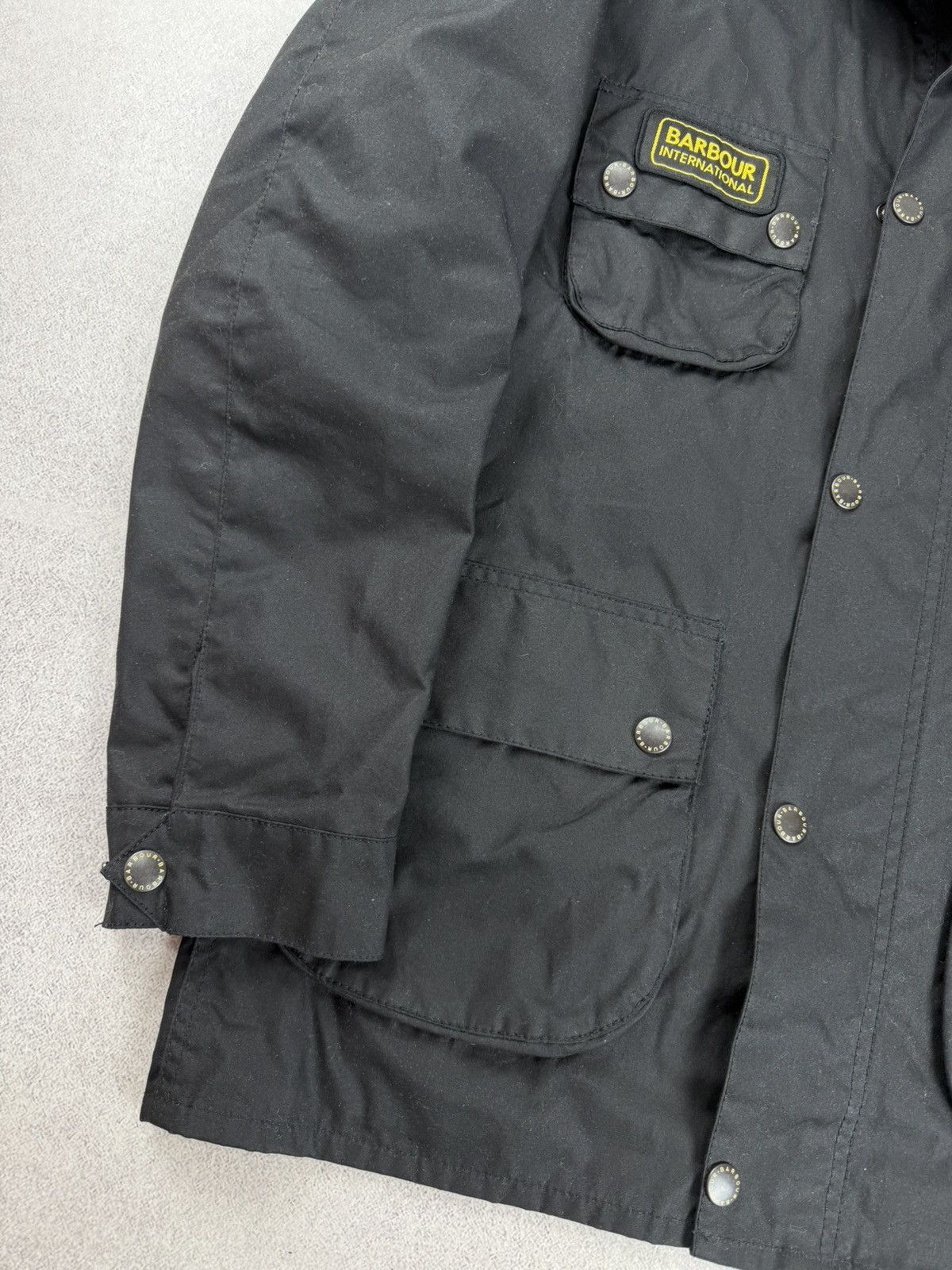 Barbour Barbour International Waxed Jacket Black Motorcycle Style Size US L / EU 52-54 / 3 - 4 Thumbnail
