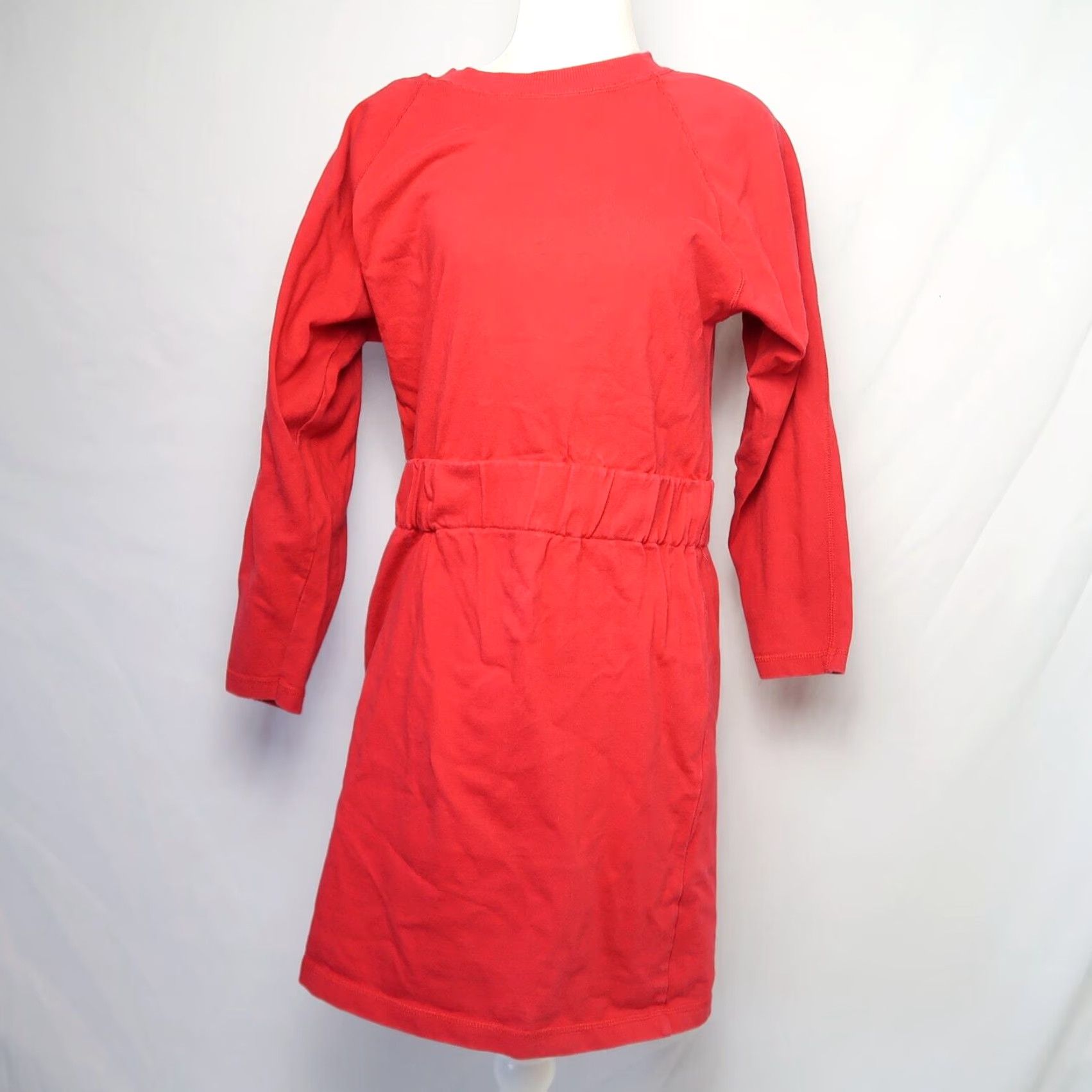 Vintage VINTAGE Brass Plum 90s Red Raglan Sweatshirt Mini Dress S Womens Size S / US 4 / IT 40 - 6 Thumbnail