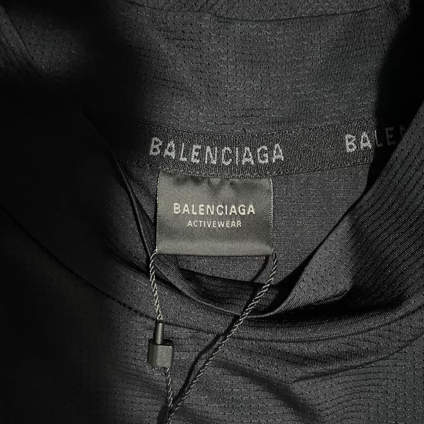 Balenciaga Balenciaga 3M Reflective Letter Logo Black Mesh Tee Size US XS / EU 42 / 0 - 3 Thumbnail