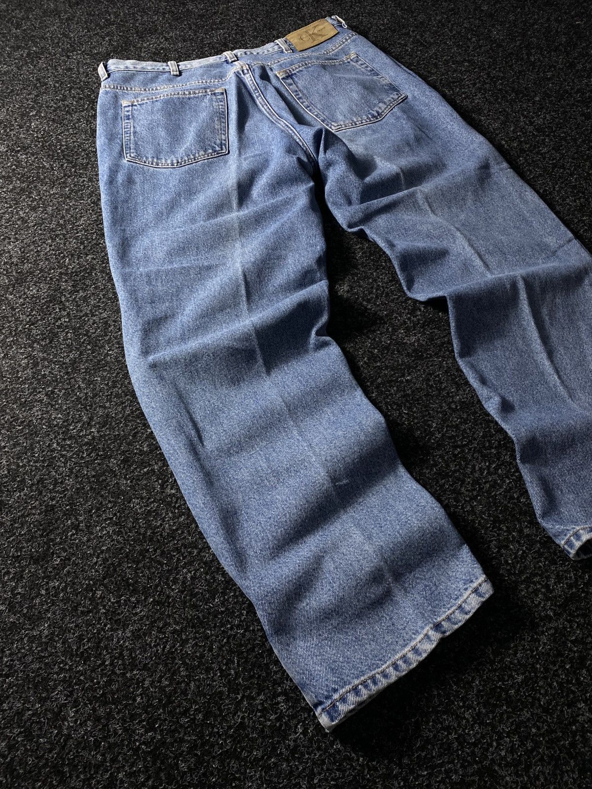 Calvin Klein × Vintage Crazy Vintage Y2K 00s Baggy Calvin Klein Skater Denim Jeans Size US 36 / EU 52 - 10 Thumbnail