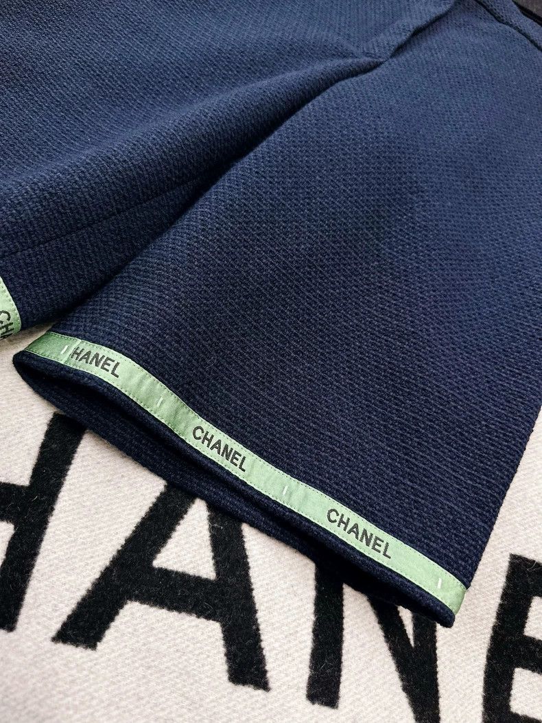 Chanel Chanel Dark blue Bermuda five-piece pants Size 24" / US 00 / IT 34 - 3 Thumbnail