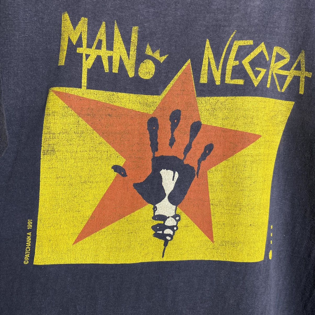 Band Tees × Vintage Vintage 90s Mano Negra Band T-Shirt Size US XL / EU 56 / 4 - 2 Thumbnail