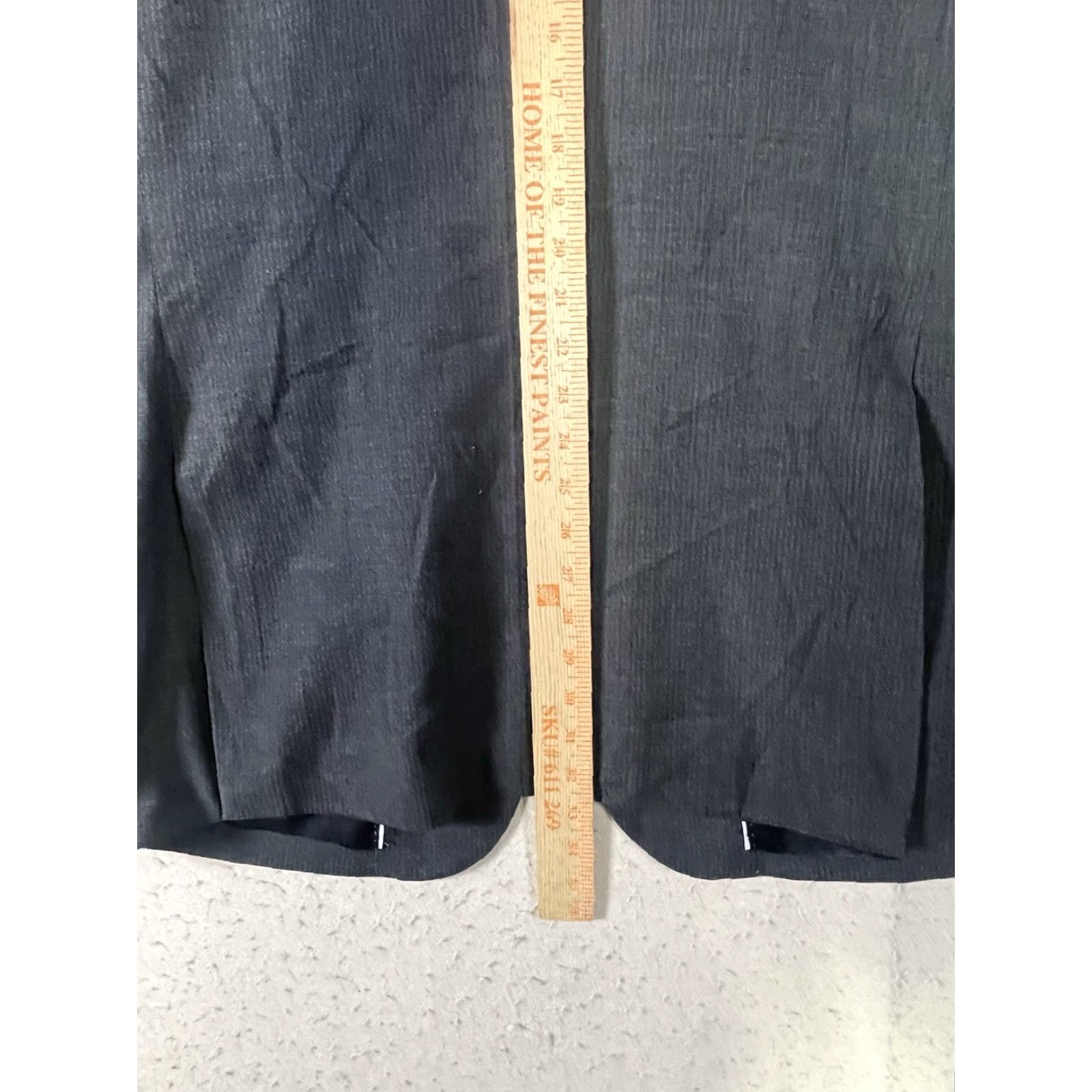 Kenneth Cole Kenneth Cole Sport Coat Blazer Gray Wool Blend Slim 46 X-Long Men Notch Lapel Single-Breasted 2-Button Coat Jacket Size 46R - 4 Thumbnail