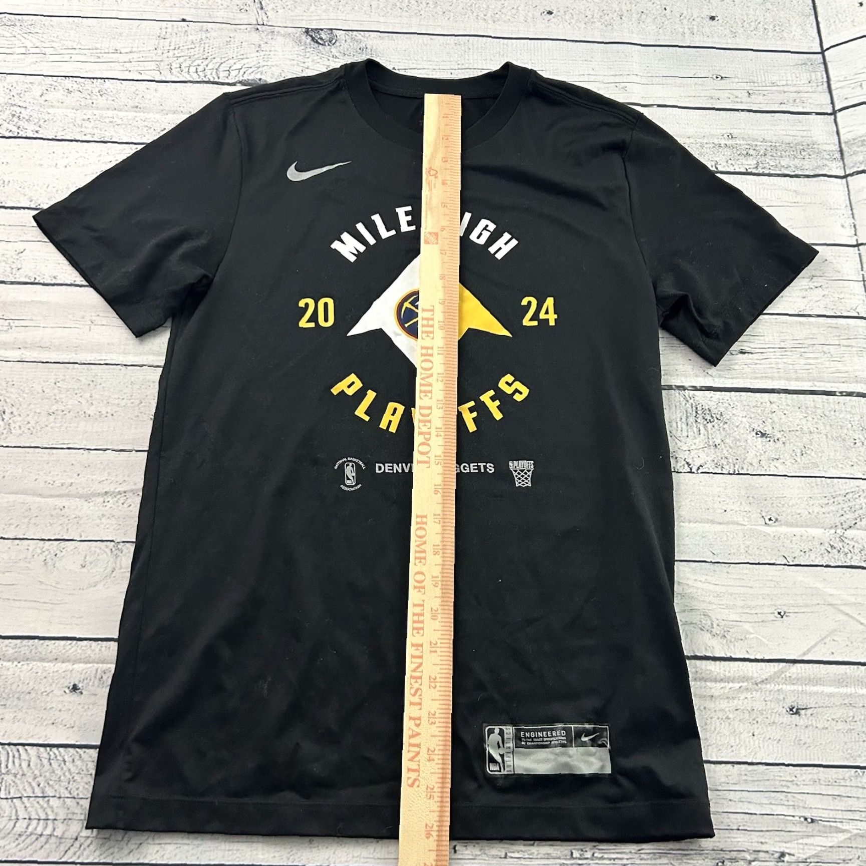 Nike Nike Denver Nugget Mile High Playoffs Short Sleeve T Shirt Men’s Small Black Athletic Shirt Size US S / EU 44-46 / 1 - 3 Thumbnail