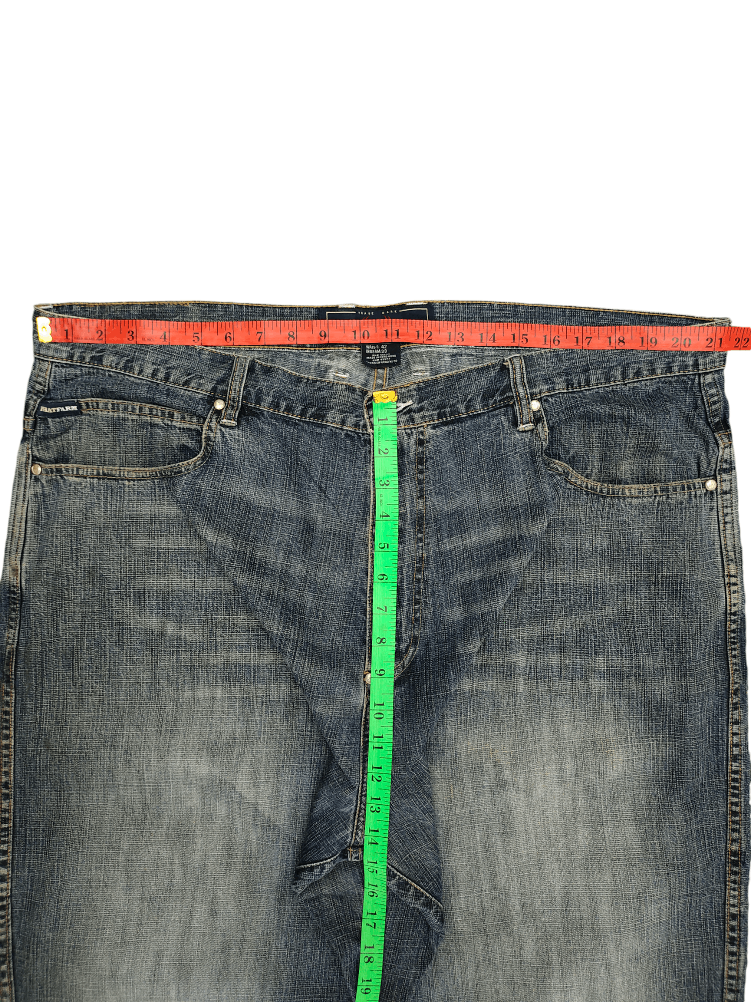 Phat Farm Baggy Jeans Phat Farm Clawmark Denim Wide Leg 90s Jnco Size US 42 / EU 58 - 8 Thumbnail