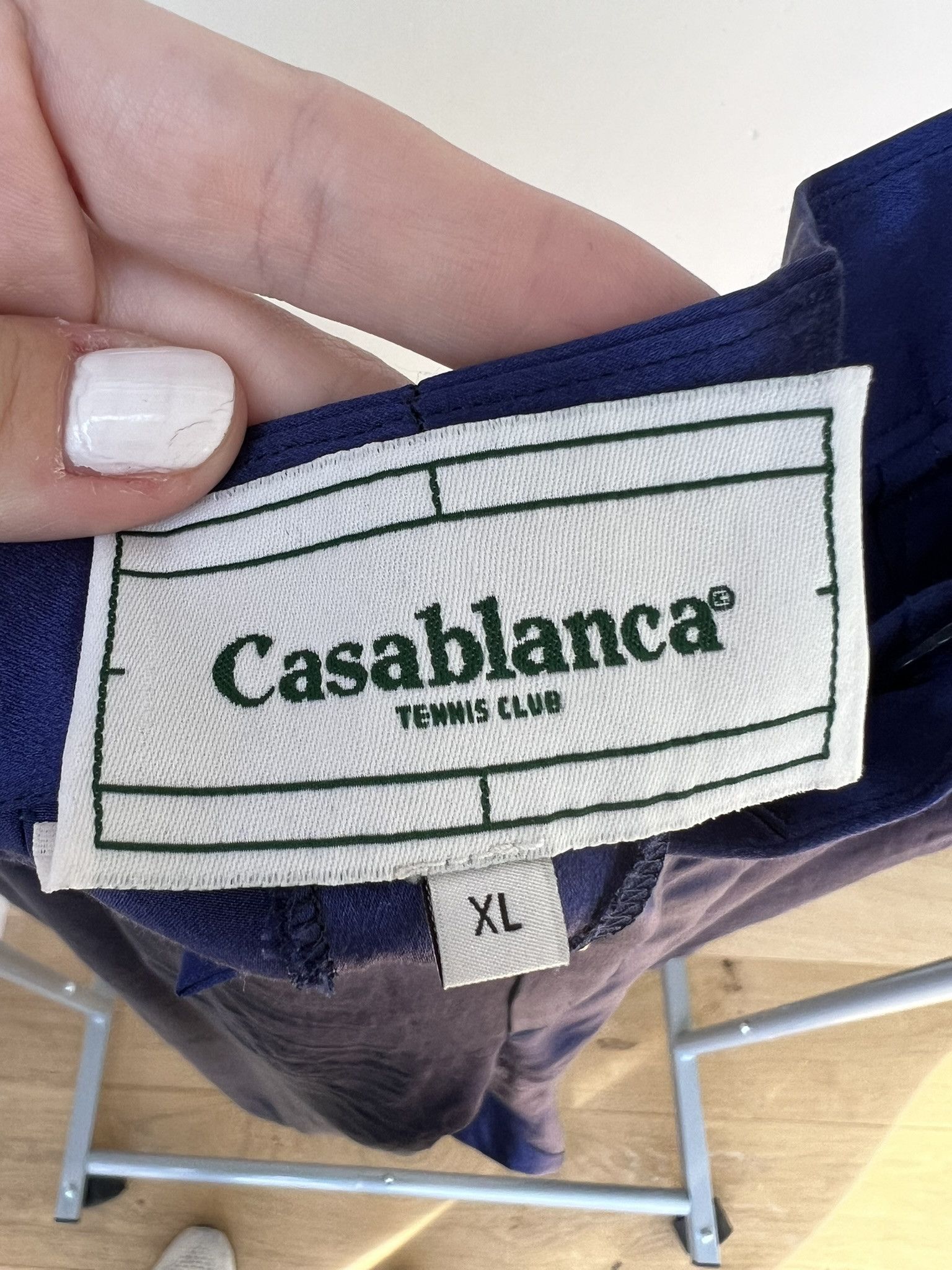 Casablanca Piped Blue Silk Pajama Set Size US XL / EU 56 / 4 - 8 Thumbnail