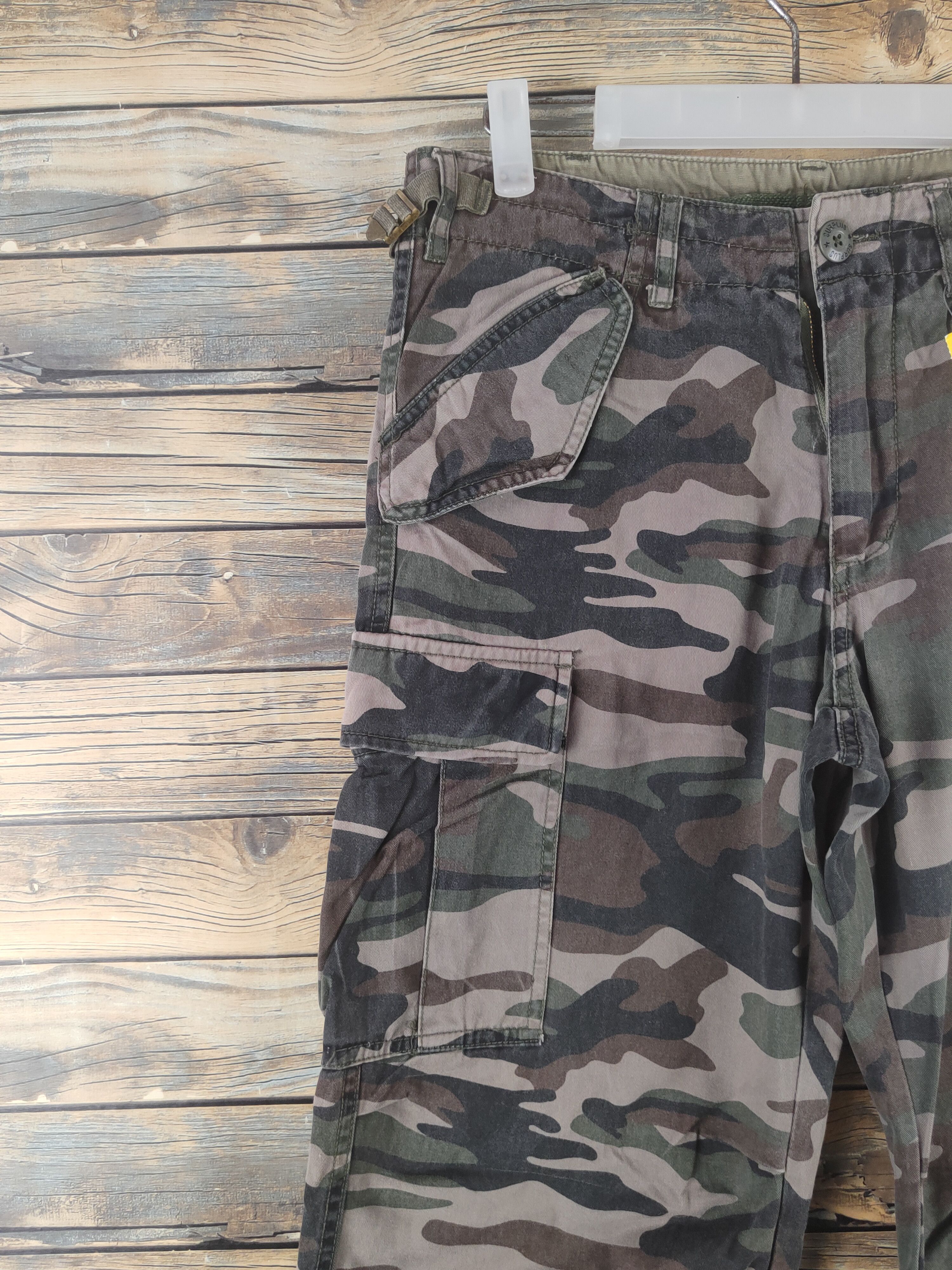 Surplus Research DL Surplus Camouflage Multipocket Cargo Pants #1938 Size US 30 / EU 46 - 3 Thumbnail