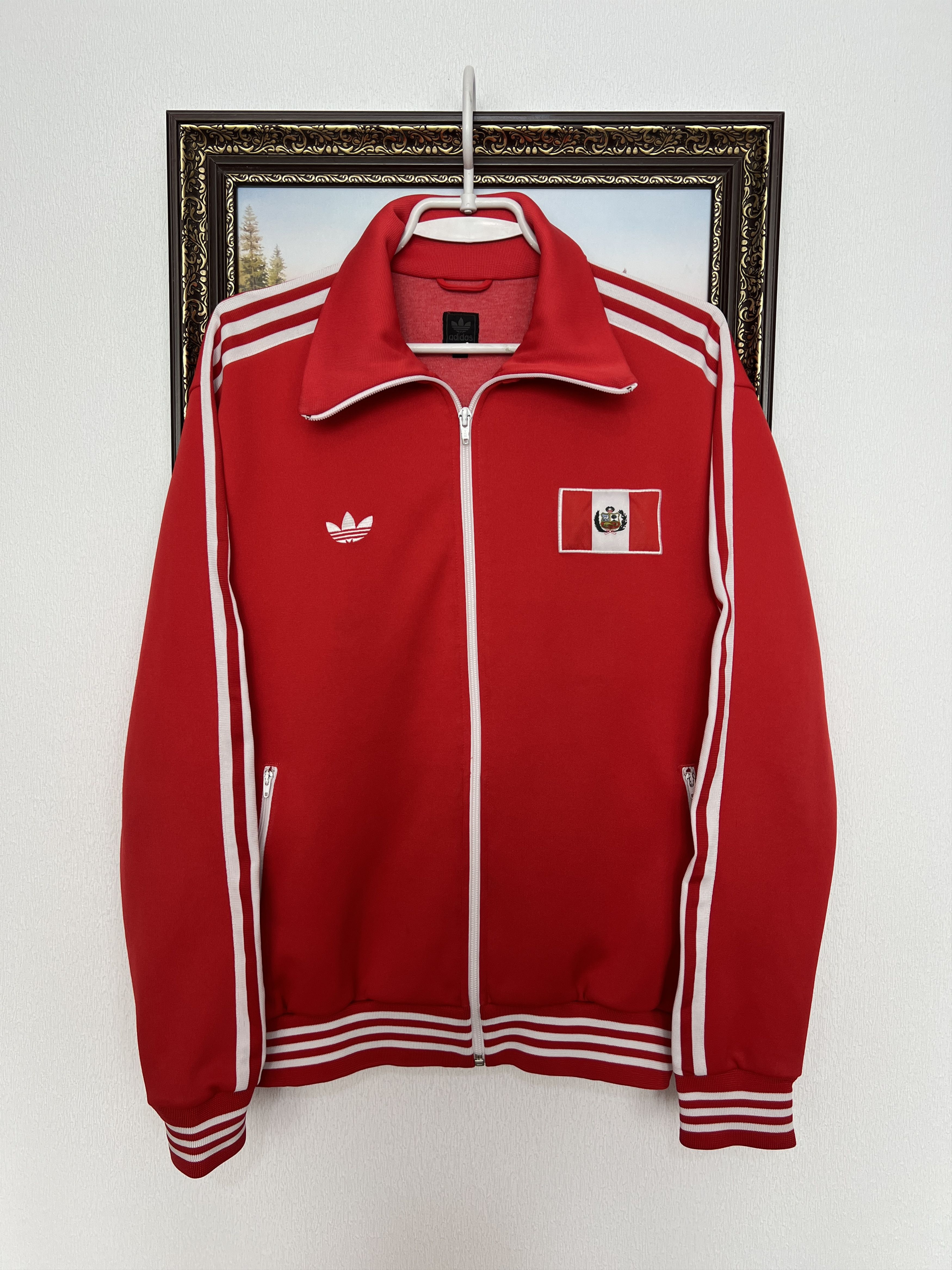 Adidas Vintage Originals Peru Football Jacket Soccer Track Top Size US M / EU 48-50 / 2 - 1 Thumbnail