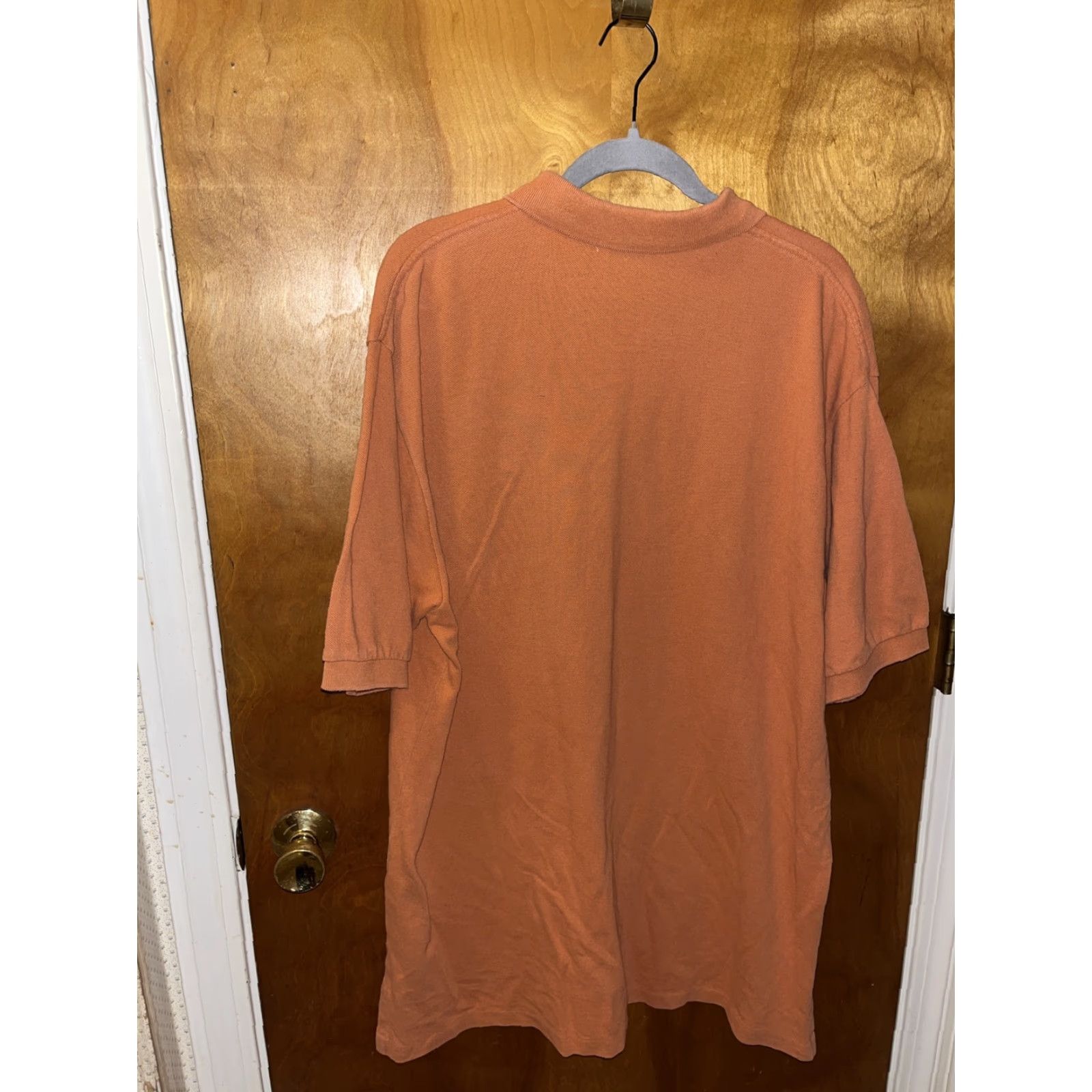 Polo Ralph Lauren VINTAGE Polo Ralph Lauren Shirt Men XL Orange Short Sleeve Collared Logo Embroidered 100% Cotton Spring Summer Size US XL / EU 56 / 4 - 3 Thumbnail