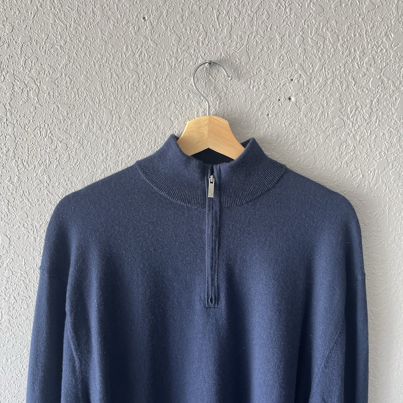 Callaway Navy Blue Callaway Golf Pullover Quarter zip Sweater Men’s Size US XL / EU 56 / 4 - 2 Thumbnail