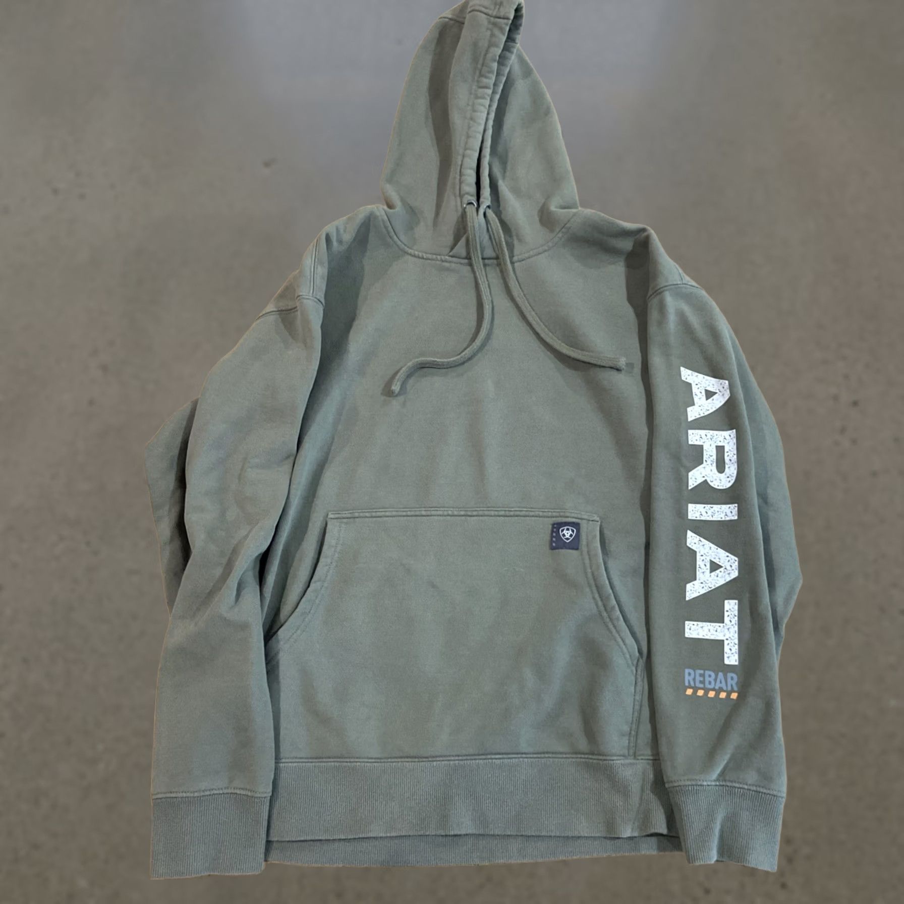 Ariat Ariat Rebar Pullover Hoodie Men M Green Fleece Skull Crew Neck Hooded Shirt Size US M / EU 48-50 / 2 - 1 Thumbnail