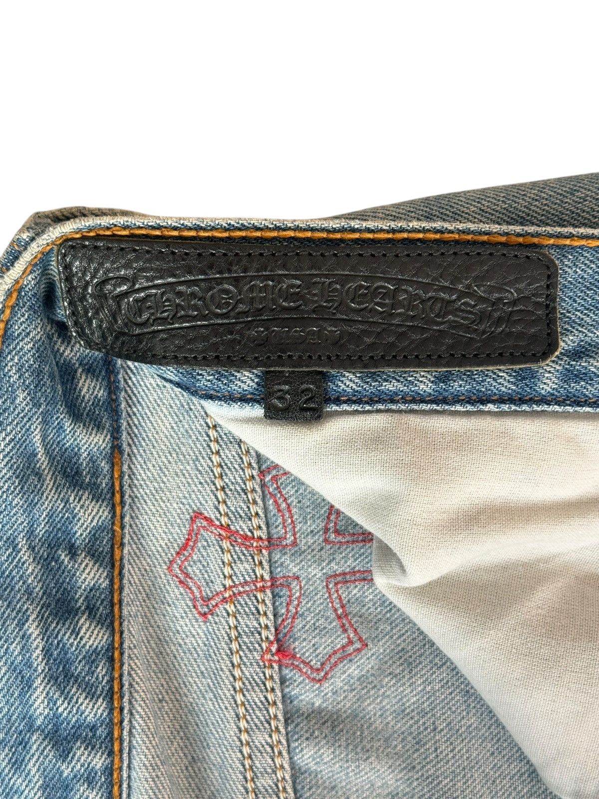 Chrome Hearts Chrome Hearts Red Patent Leather Patch 517 Levi’s Denim Jean Size US 32 / EU 48 - 8 Thumbnail