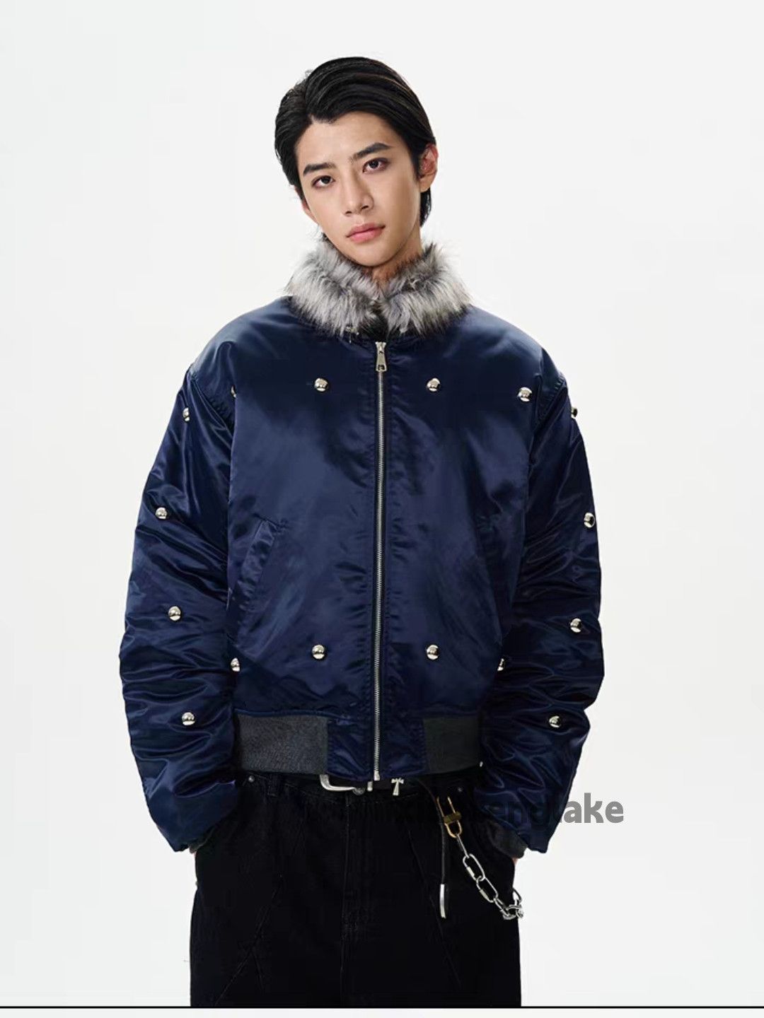 Vintage Utility punk yuppie hiphop rivet yuppie bomber jacket Size US M / EU 48-50 / 2 - 5 Thumbnail