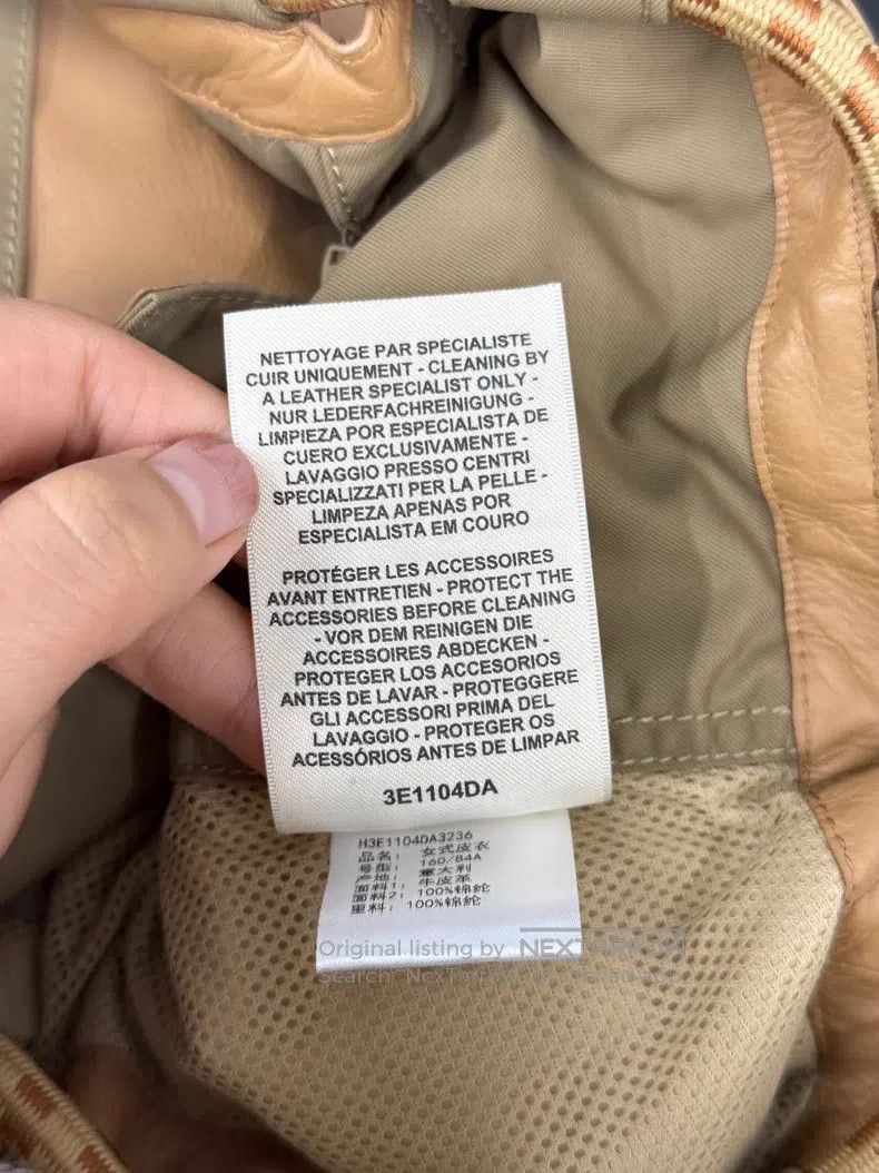 Hermes Hermes Brown short color-blocked leather coat Size XS / US 0-2 / IT 36-38 - 6 Thumbnail