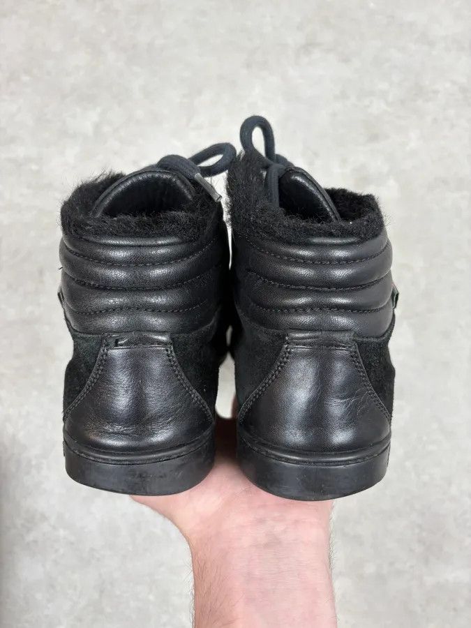 Gucci Gucci Black Suede Leather High Signature Sneakers Size US 7 / EU 40 - 7 Thumbnail
