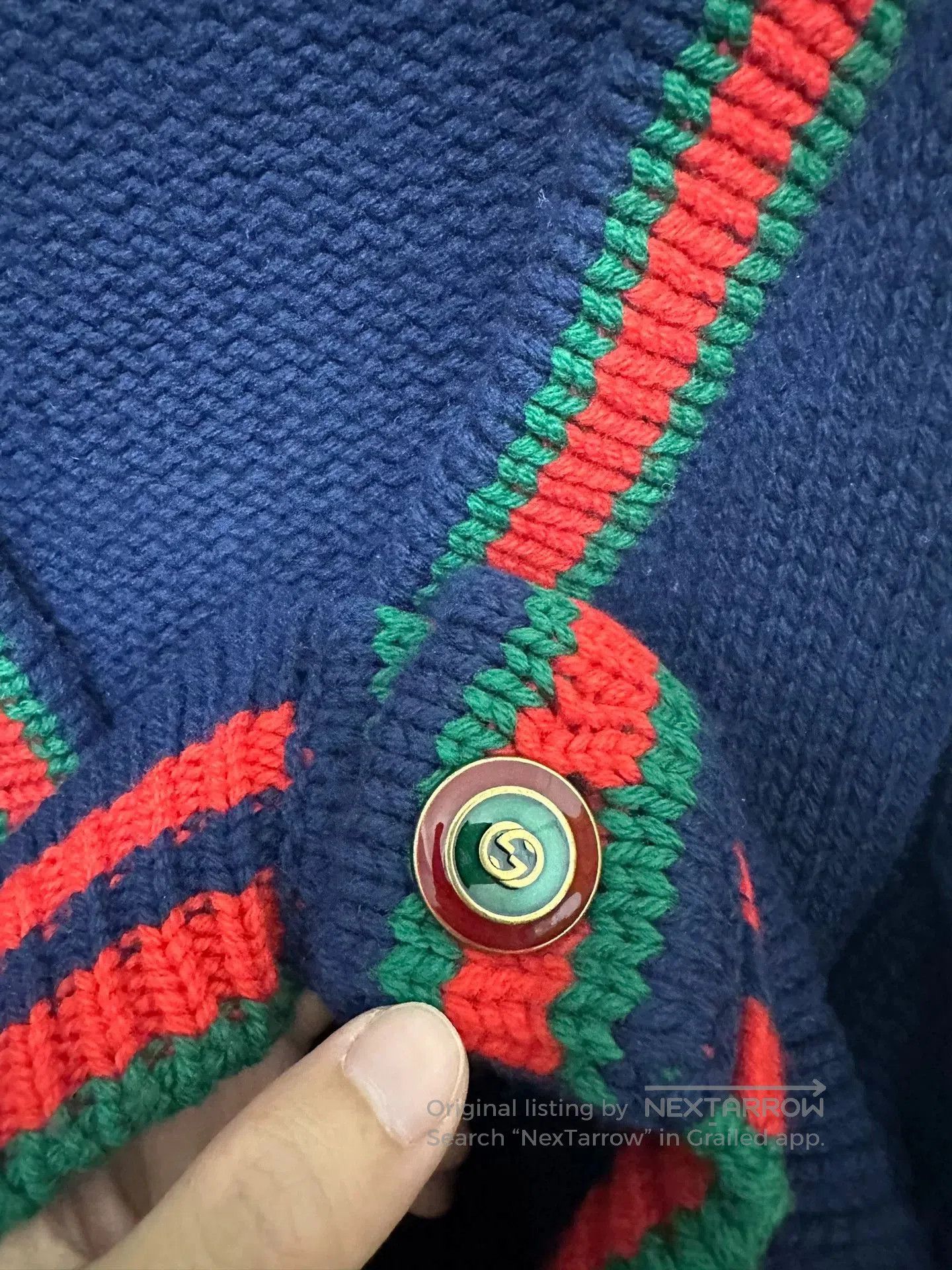 Gucci Gucci Colorblock Knit Cardigan. Size XS / US 0-2 / IT 36-38 - 4 Thumbnail