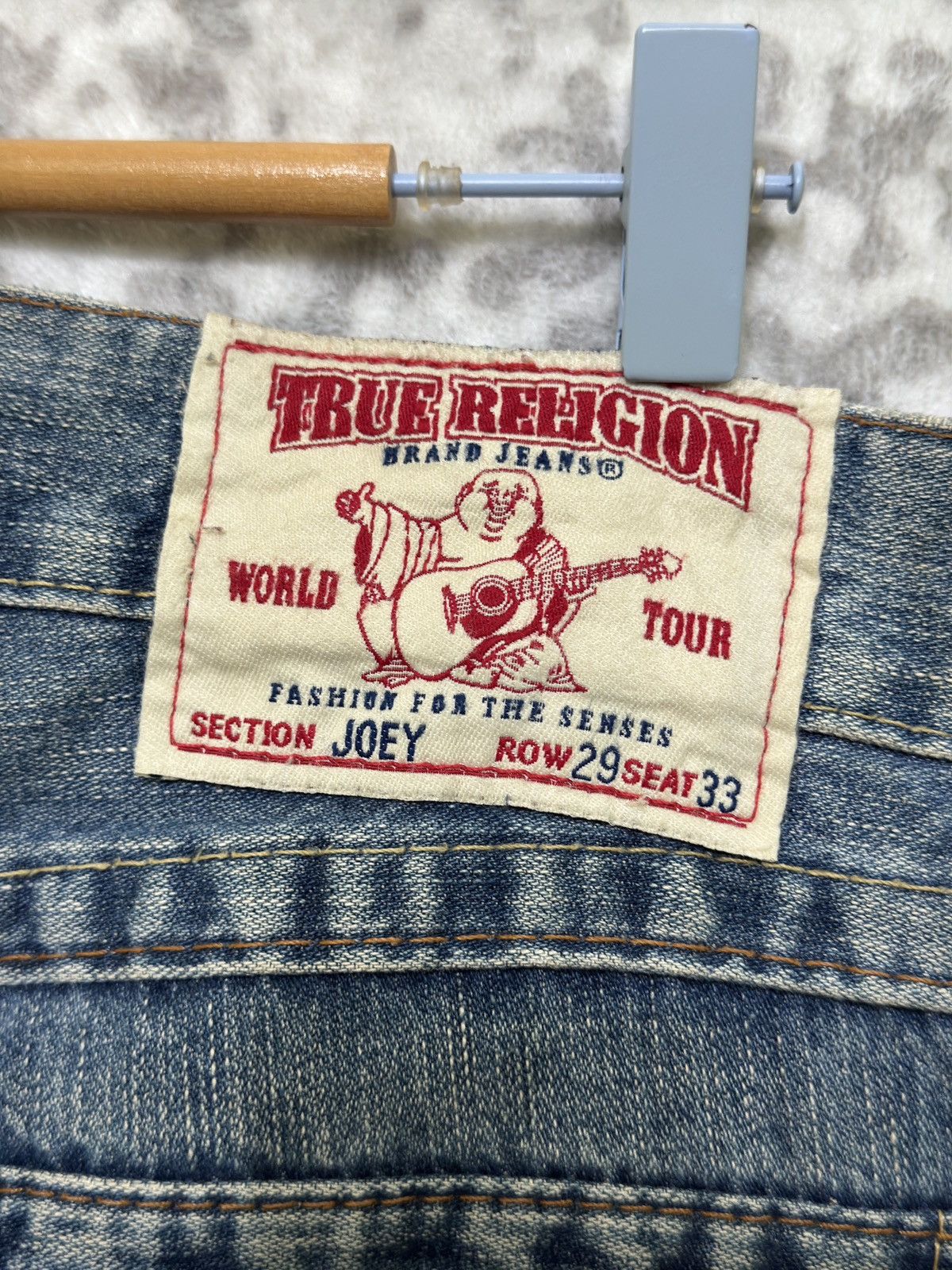 True Religion True Religion Joey Flare Denim Jeans Light Blue Distressed Size US 32 / EU 48 - 14 Thumbnail