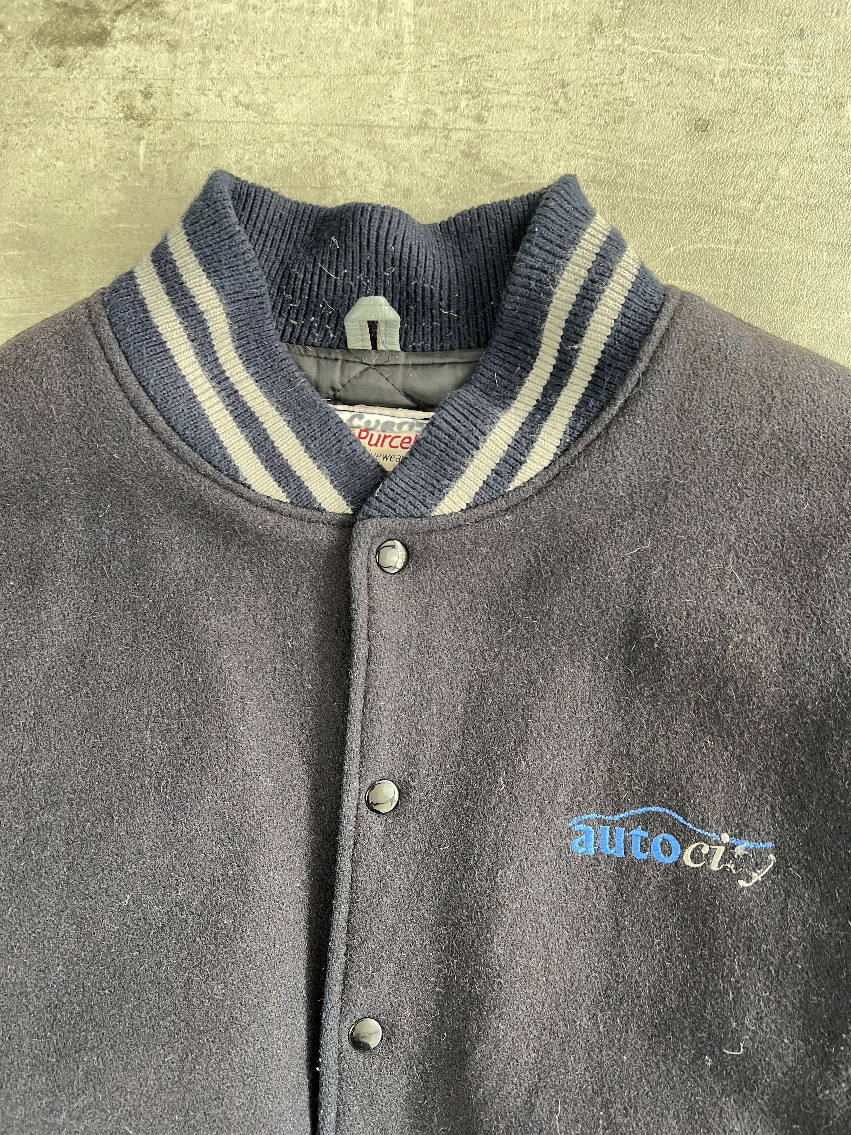 Vintage PURCELLS VARSITY JACKET MADE IN CALIFORNIA BLACK Size US XXL / EU 58 / 5 - 3 Thumbnail