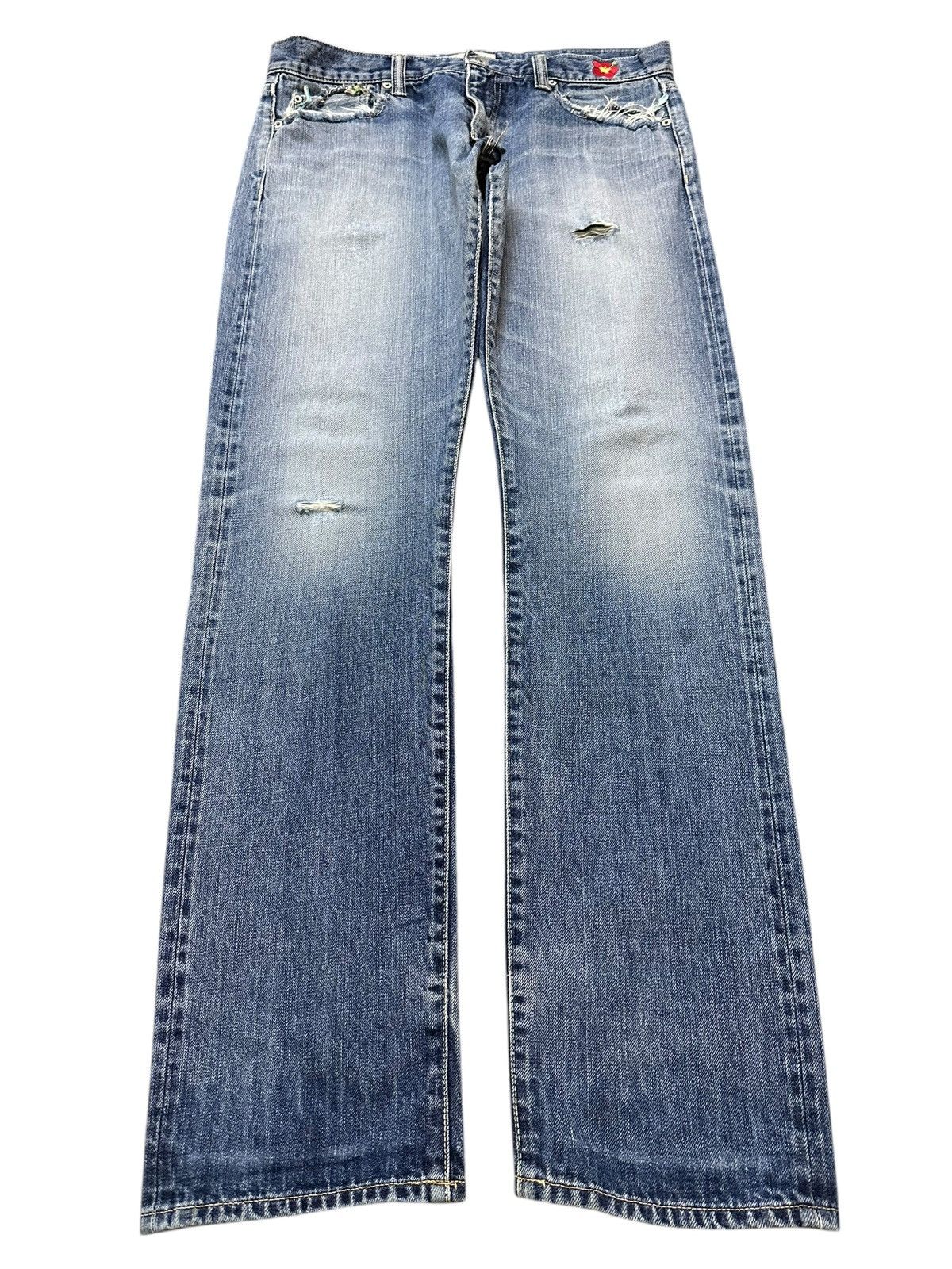 Other Vintage Japanese Brand Blue Faded Wash Style Jeans Size US 34 / EU 50 - 1 Thumbnail
