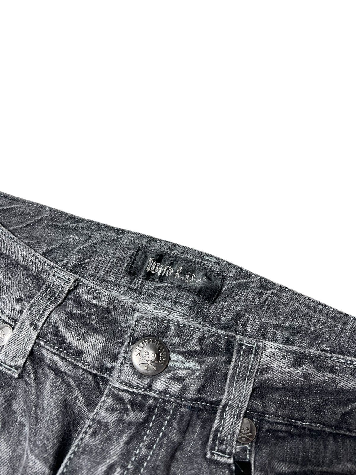Japanese Brand 2000s Skull Bones Wild Life Studded Grunge Punk Style Pants Size US 30 / EU 46 - 5 Thumbnail