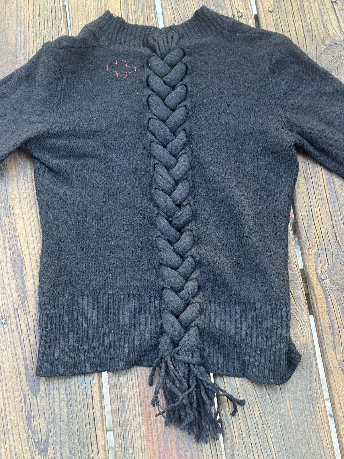 A.F. Vandevorst A.F. Vandervorst Fall 2000 sweater with back braid Size S / US 4 / IT 40 - 2 Thumbnail