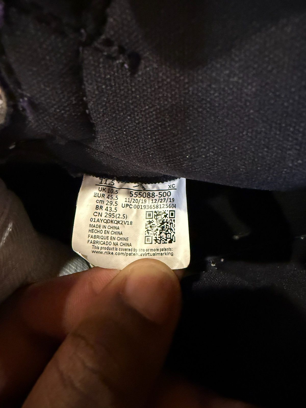 Jordan Brand × Nike 2020 Air Jordan 1 Retro High OG 'Court Purple 2.0' Size US 11.5 / EU 44-45 - 7 Thumbnail