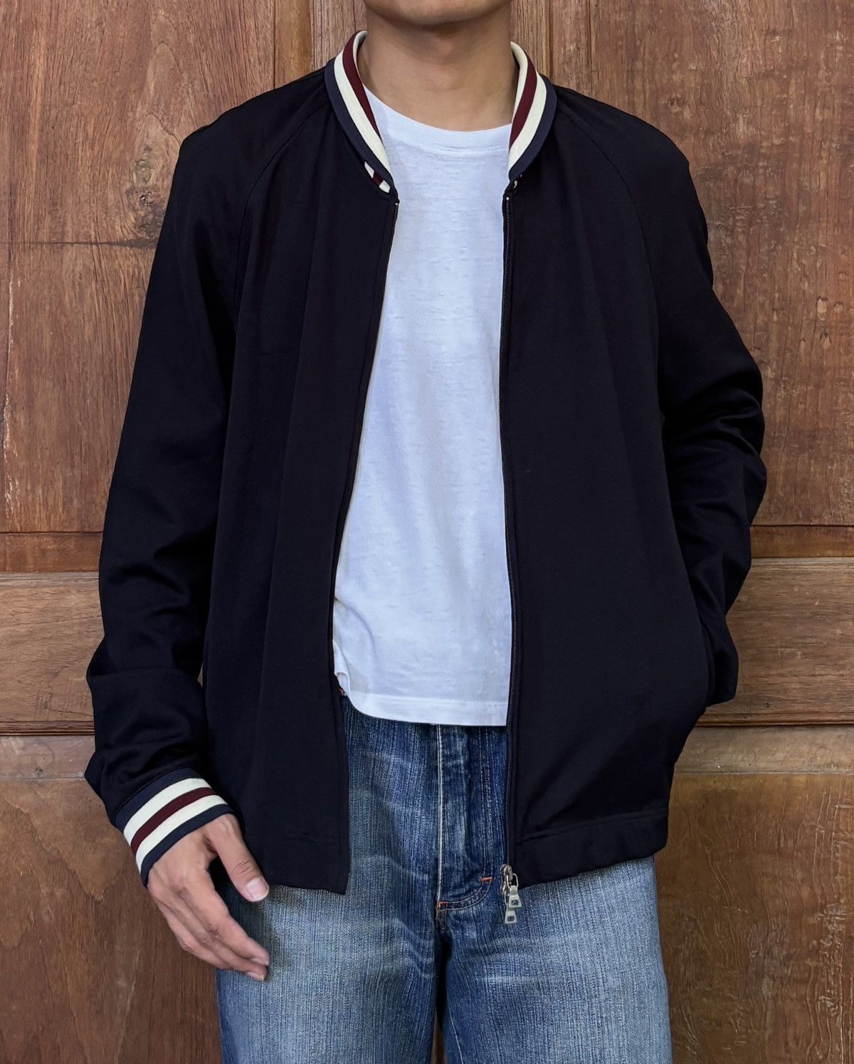 FREE TAX! 2000s Light Varsity Jacket