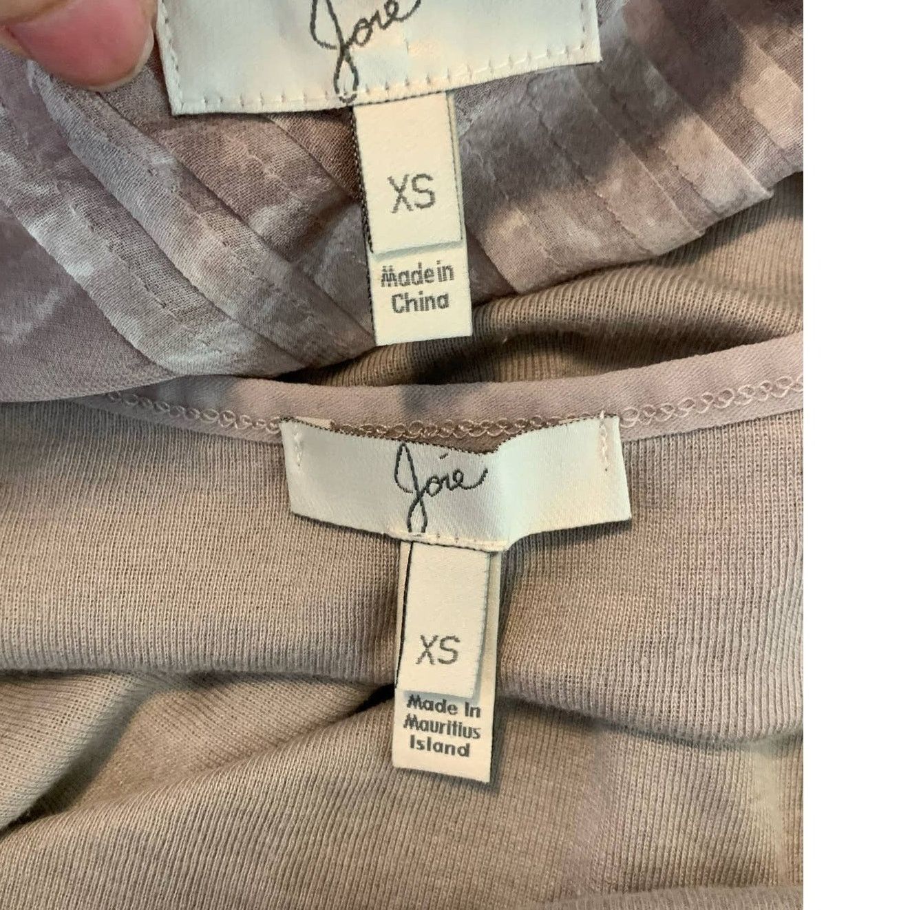 Joie Joie Gray Print Silk Chiffon Semi Sheer Tunic Blouse XS Size XS / US 0-2 / IT 36-38 - 4 Thumbnail