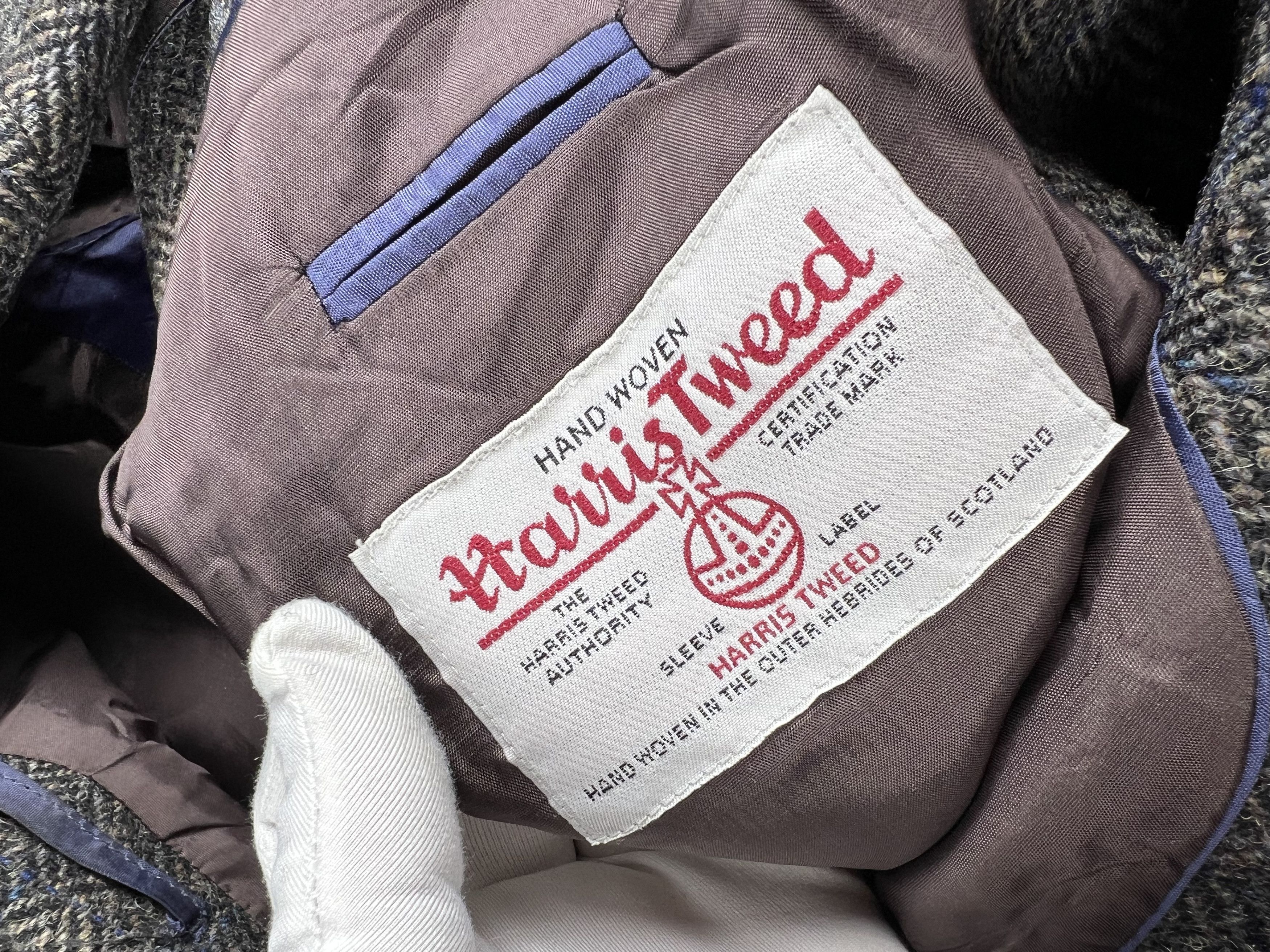 Harris Tweed × Vintage Vintage Harris Tweed Wool Blazer M-L Size 48R - 4 Thumbnail