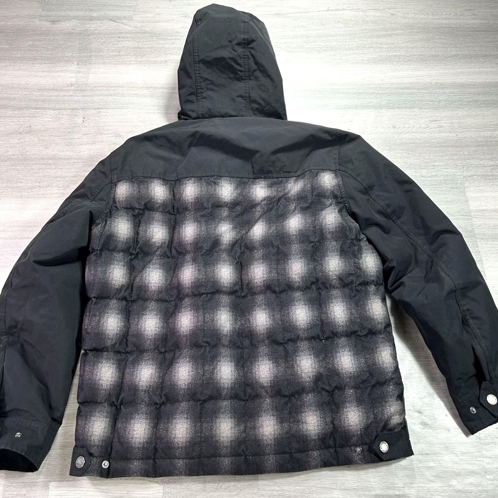 Pendleton Pendleton Jacket Mens M Black Plaid Down Puffer Hooded Full Zip Insulated Jacket Size US M / EU 48-50 / 2 - 2 Thumbnail