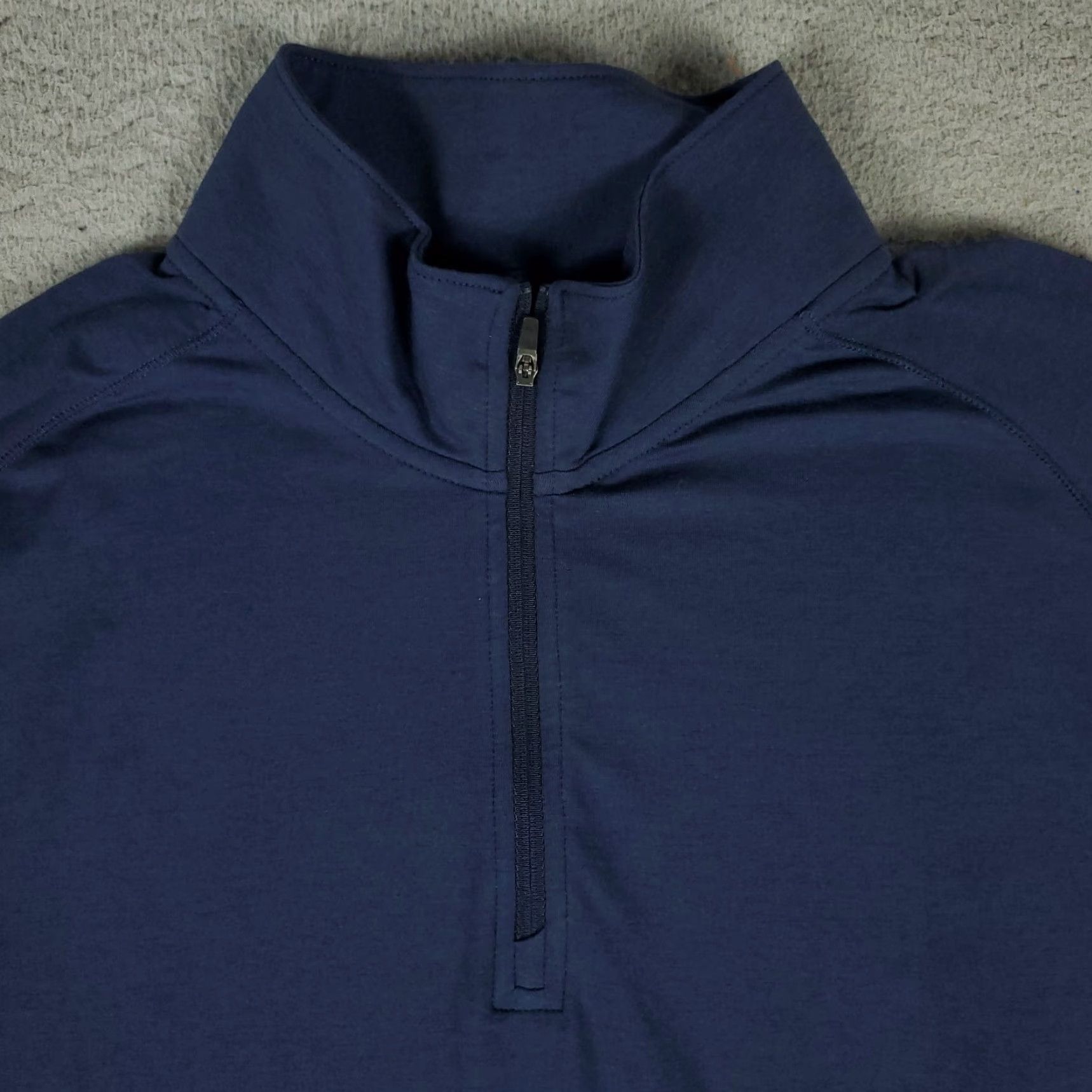 TravisMathew Travis Mathew Mens Large Blue Dennys 1/4 Zip Pullover Sweatshirt Sweater Size US L / EU 52-54 / 3 - 2 Thumbnail