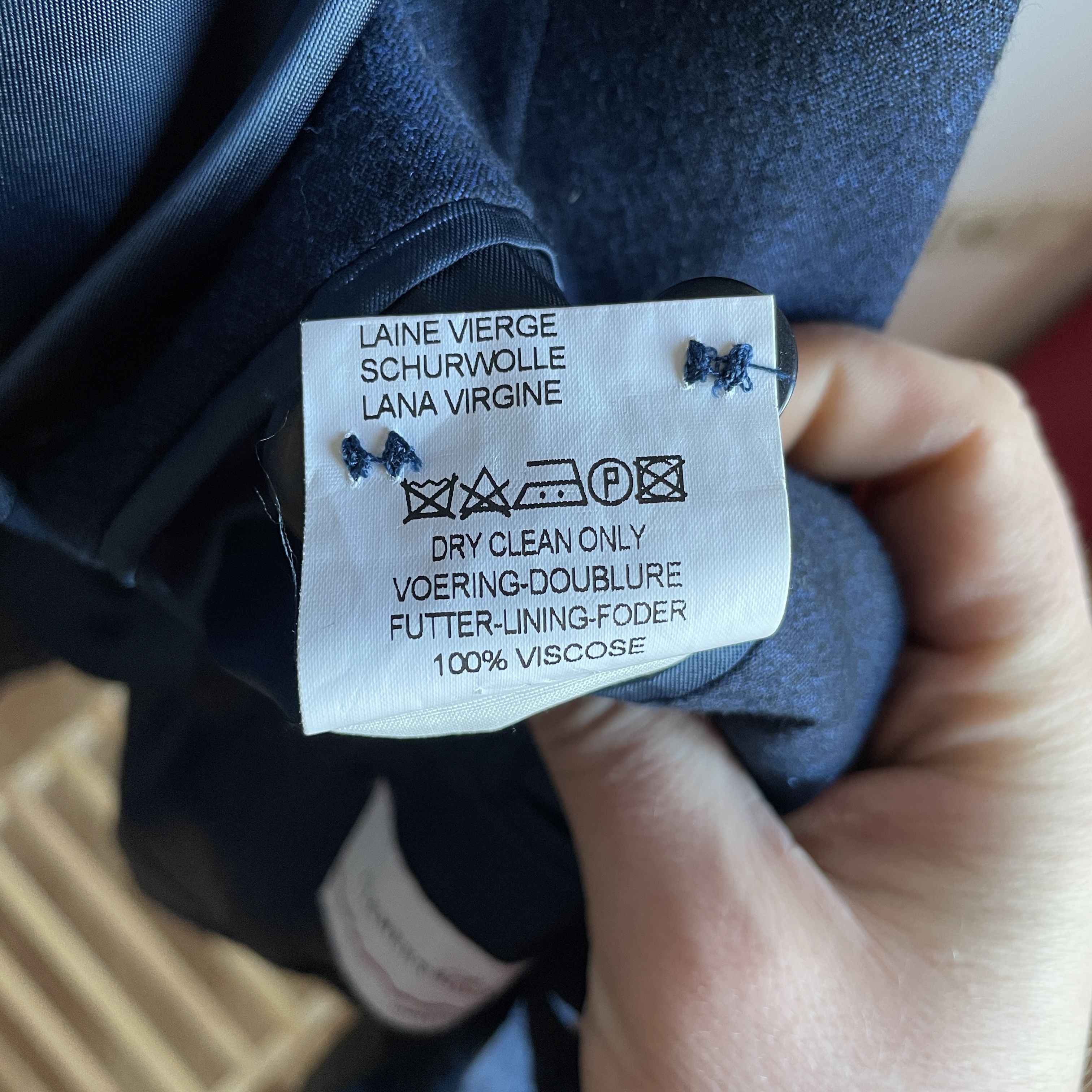 Other Clements and Church Bespoke 3 Pieces Navy Wool Suit Size 44R - 25 Thumbnail