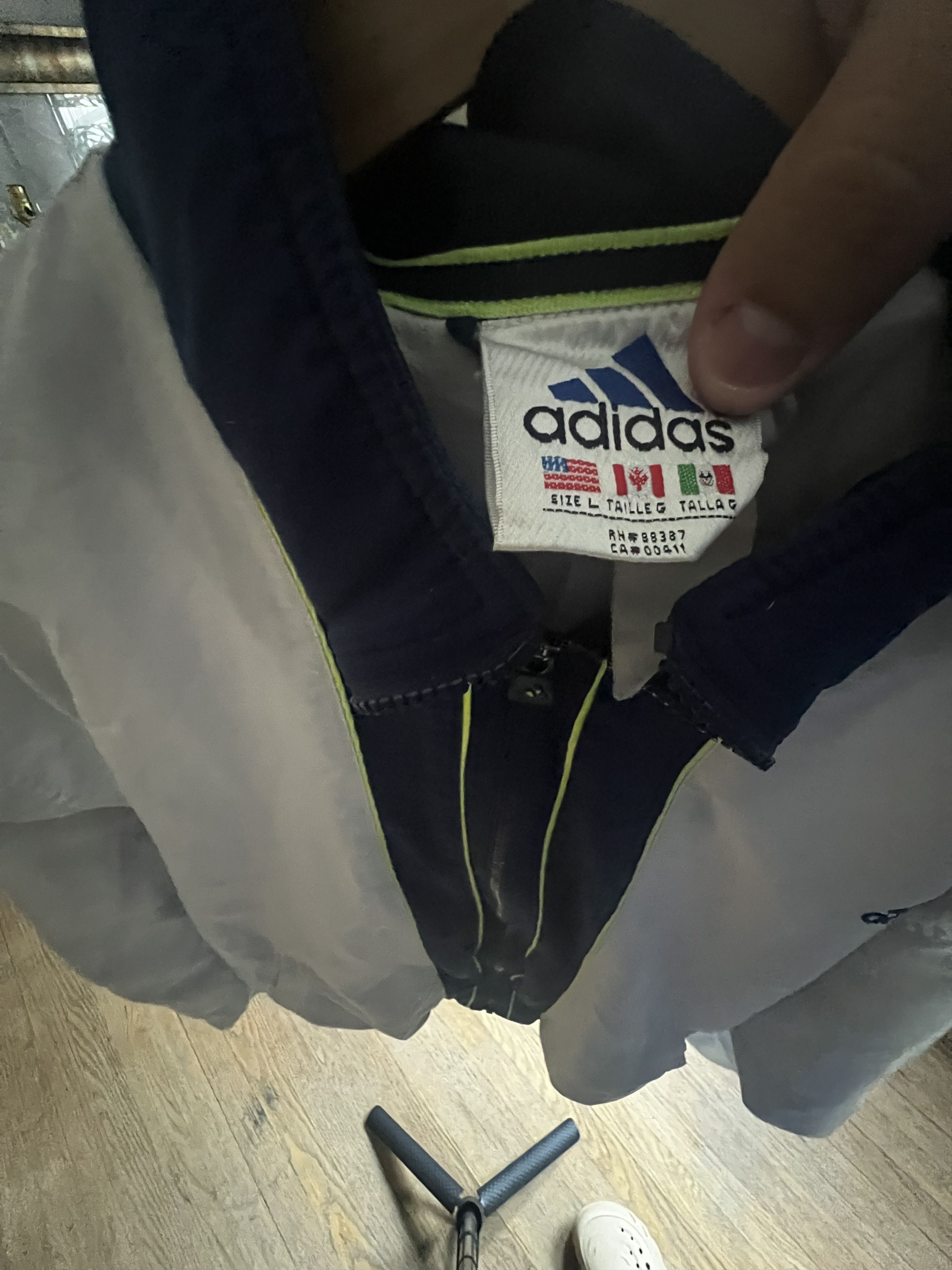 Adidas Vintage Adidas Jacket Size US L / EU 52-54 / 3 - 3 Thumbnail
