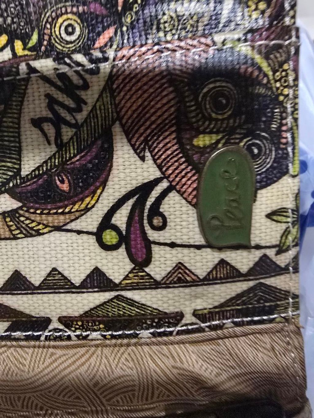 Other Women's Sakroots Artist Circle Wallet Beige Purple Pattern Size ONE SIZE - 5 Thumbnail