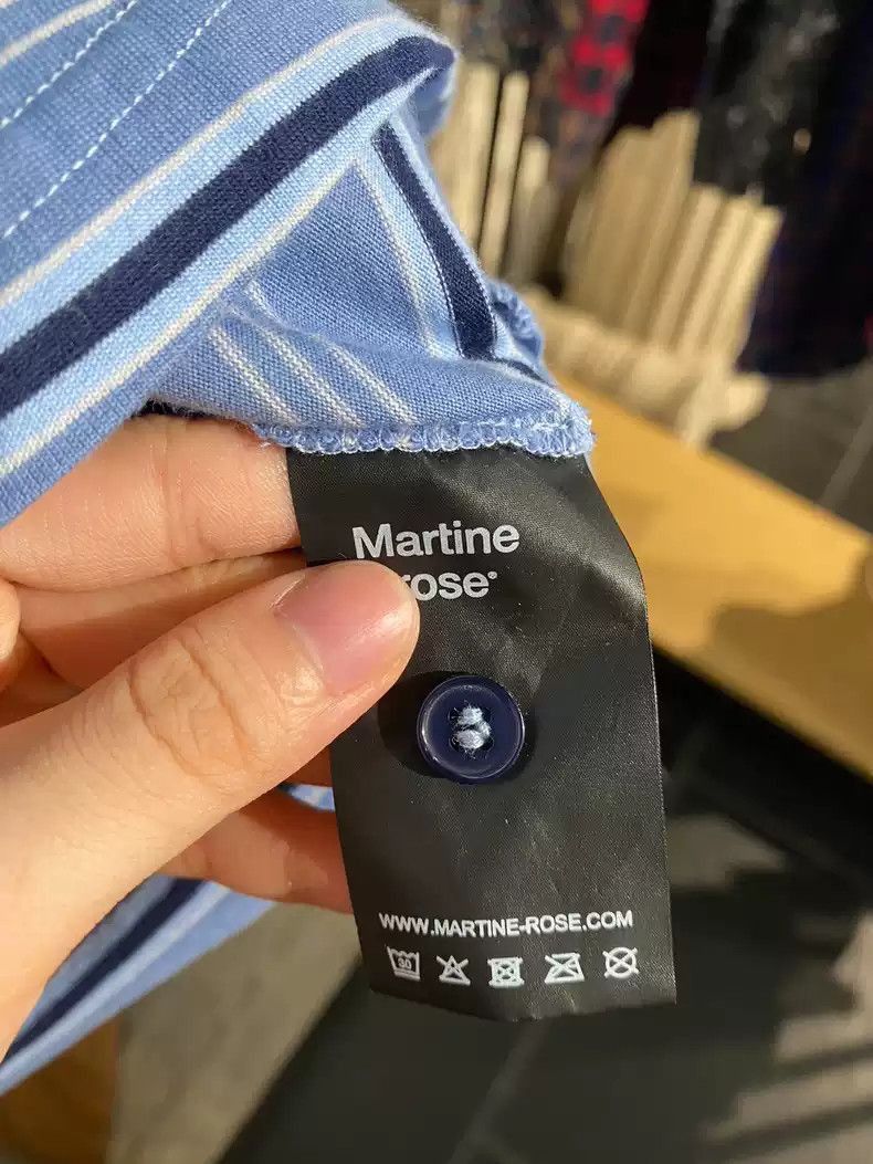 Martine Rose Martine rose blue and white striped long-sleeved T-shirt -2 Size US M / EU 48-50 / 2 - 9 Thumbnail